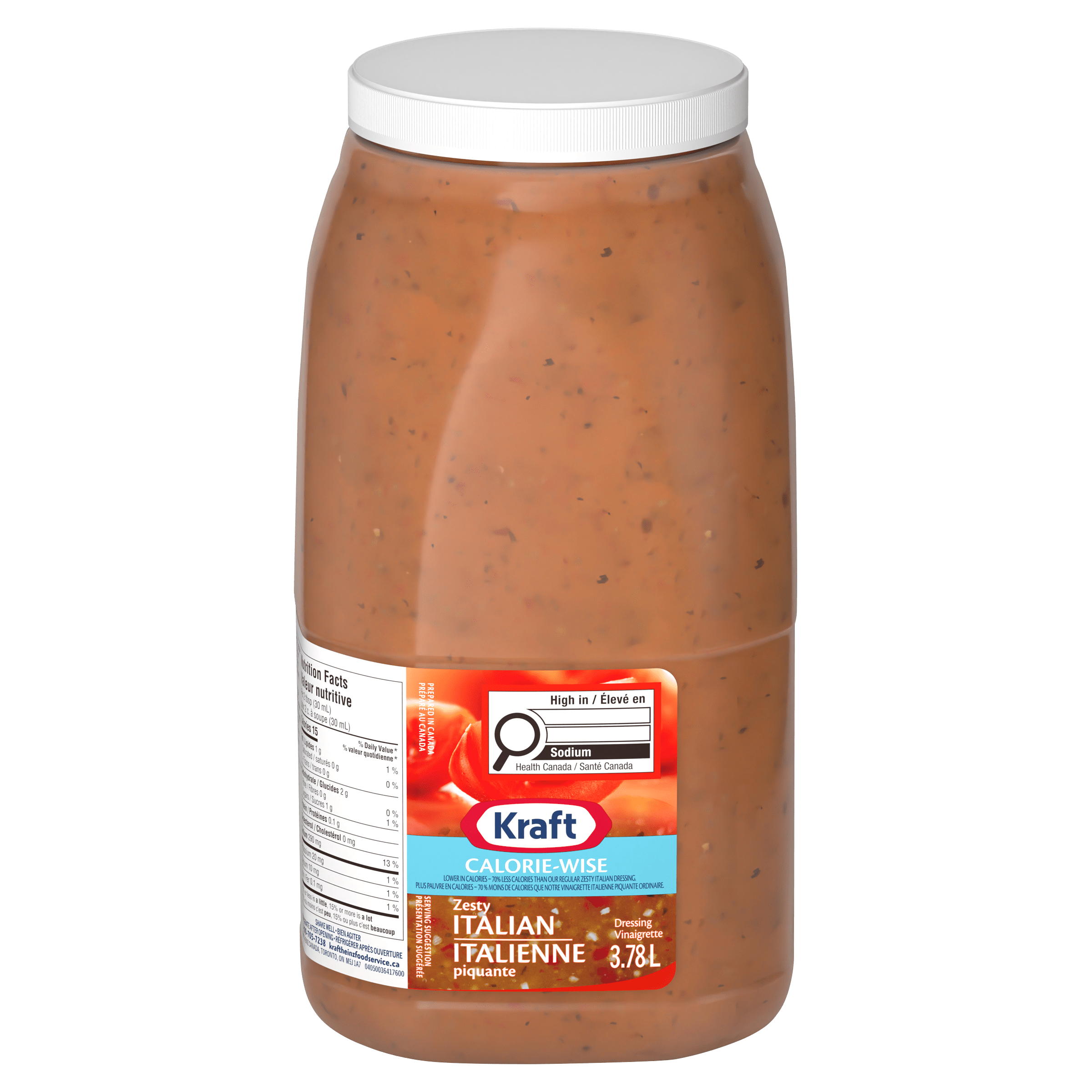 Vinaigrette italienne piquante Calorie-Wise Kraft (2 x pot de 3,78 L)