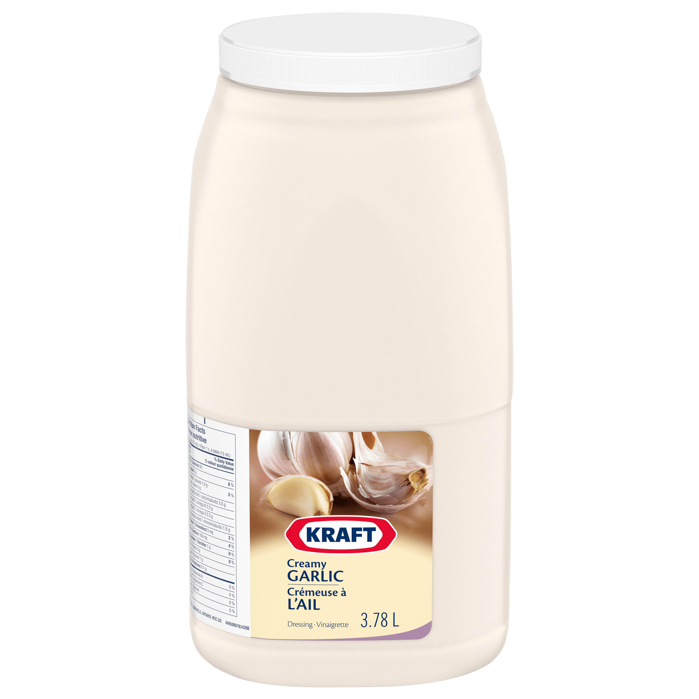 Kraft Creamy Garlic Salad Dressing (2 x 3.78 L Jug)