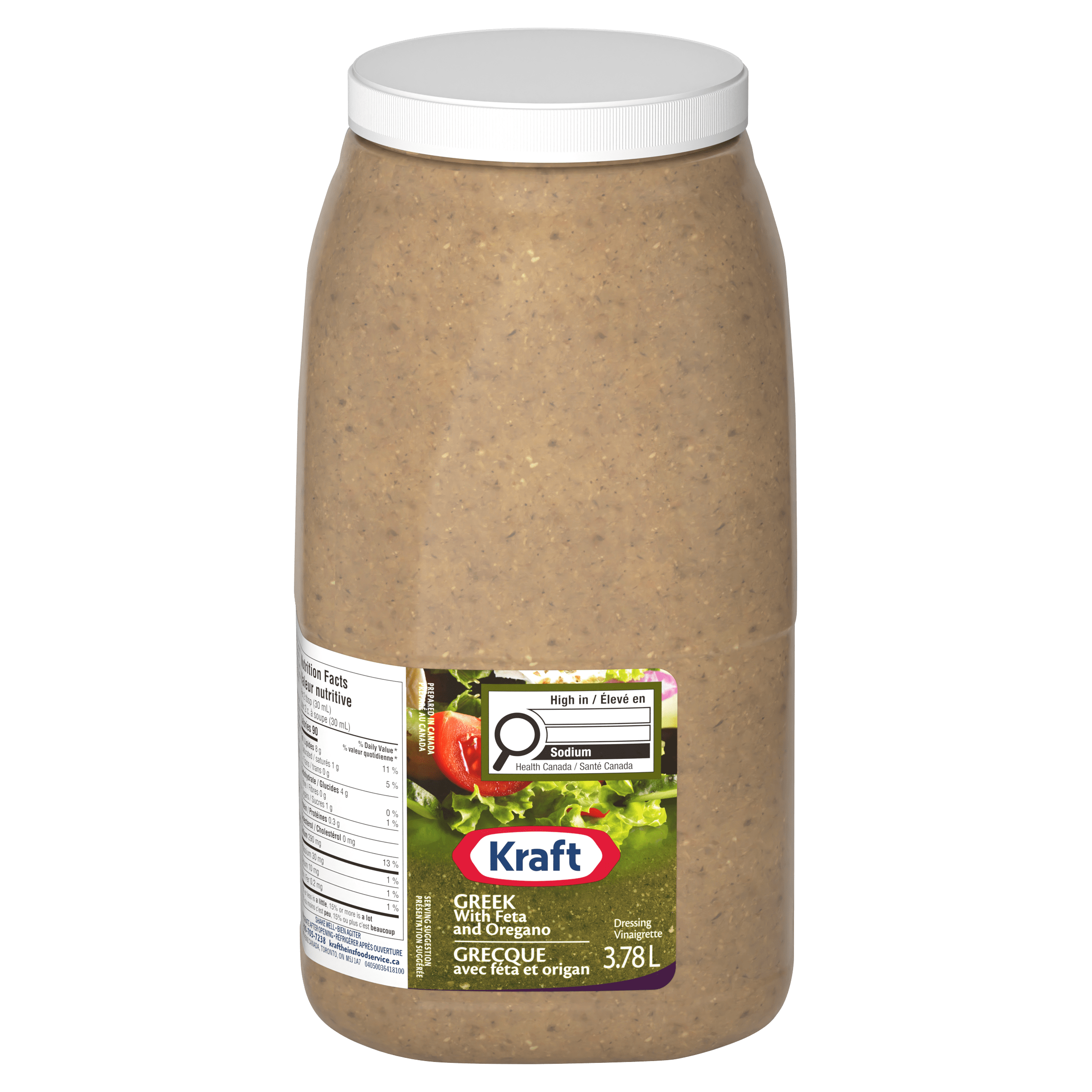 Vinaigrette féta grec et origan Kraft (2 x pot de 3,78 L)