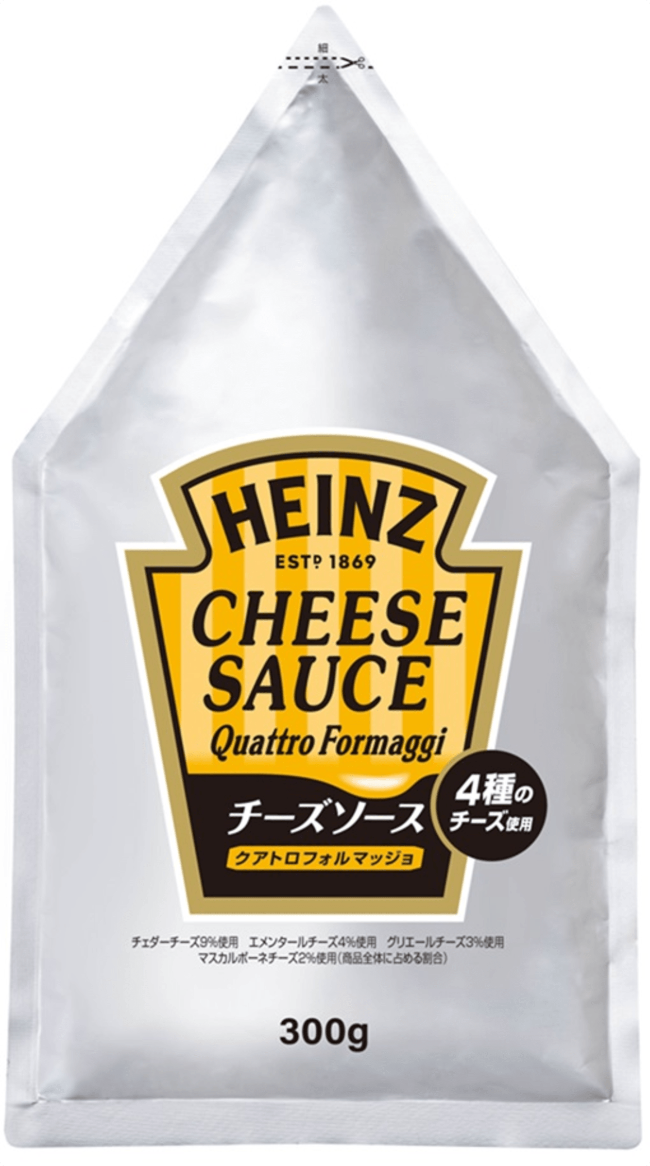 Heinz　ハインツ　チーズソースクワトロフォルマッジョ　300g
