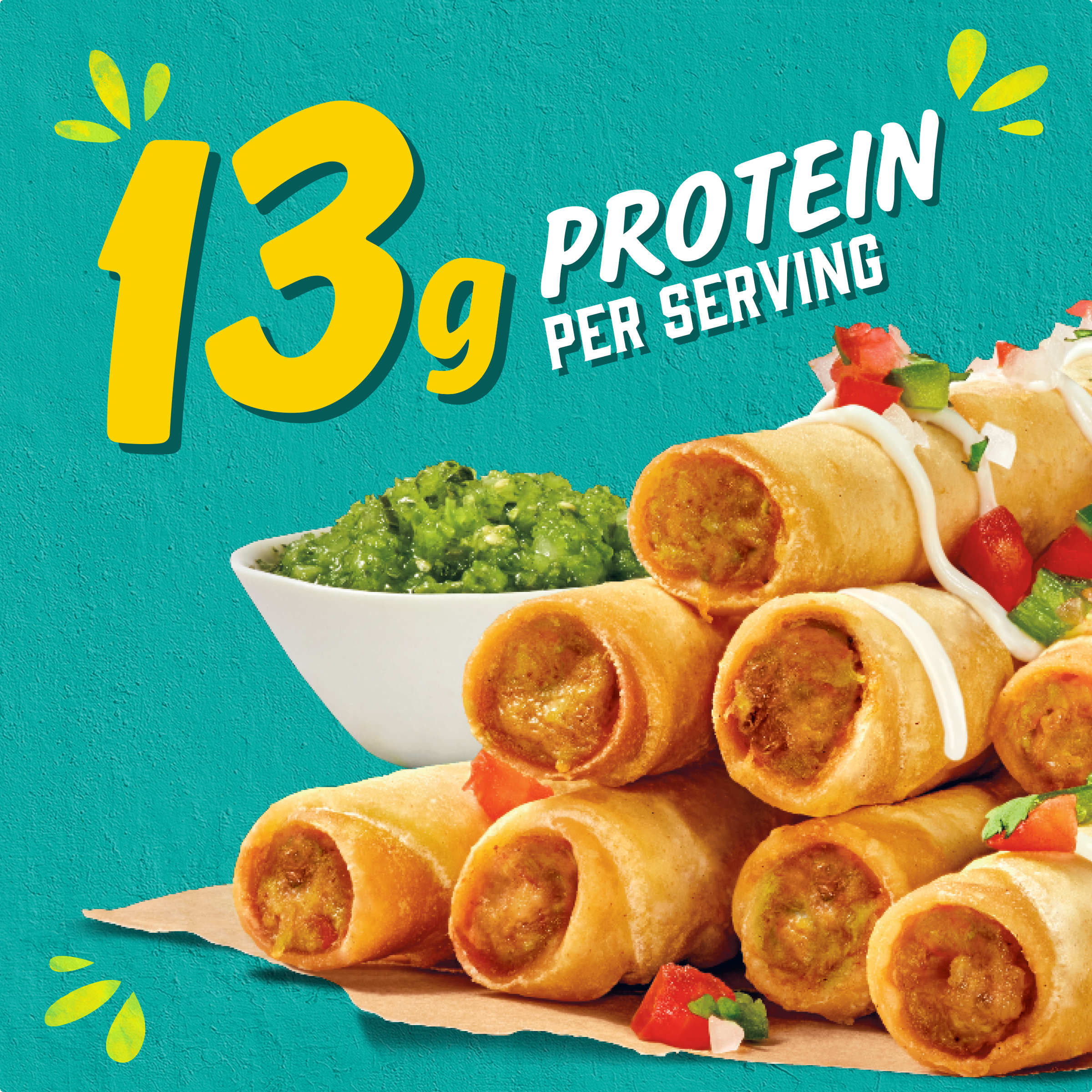 Chicken & Cheese Flour Taquitos Frozen Snacks