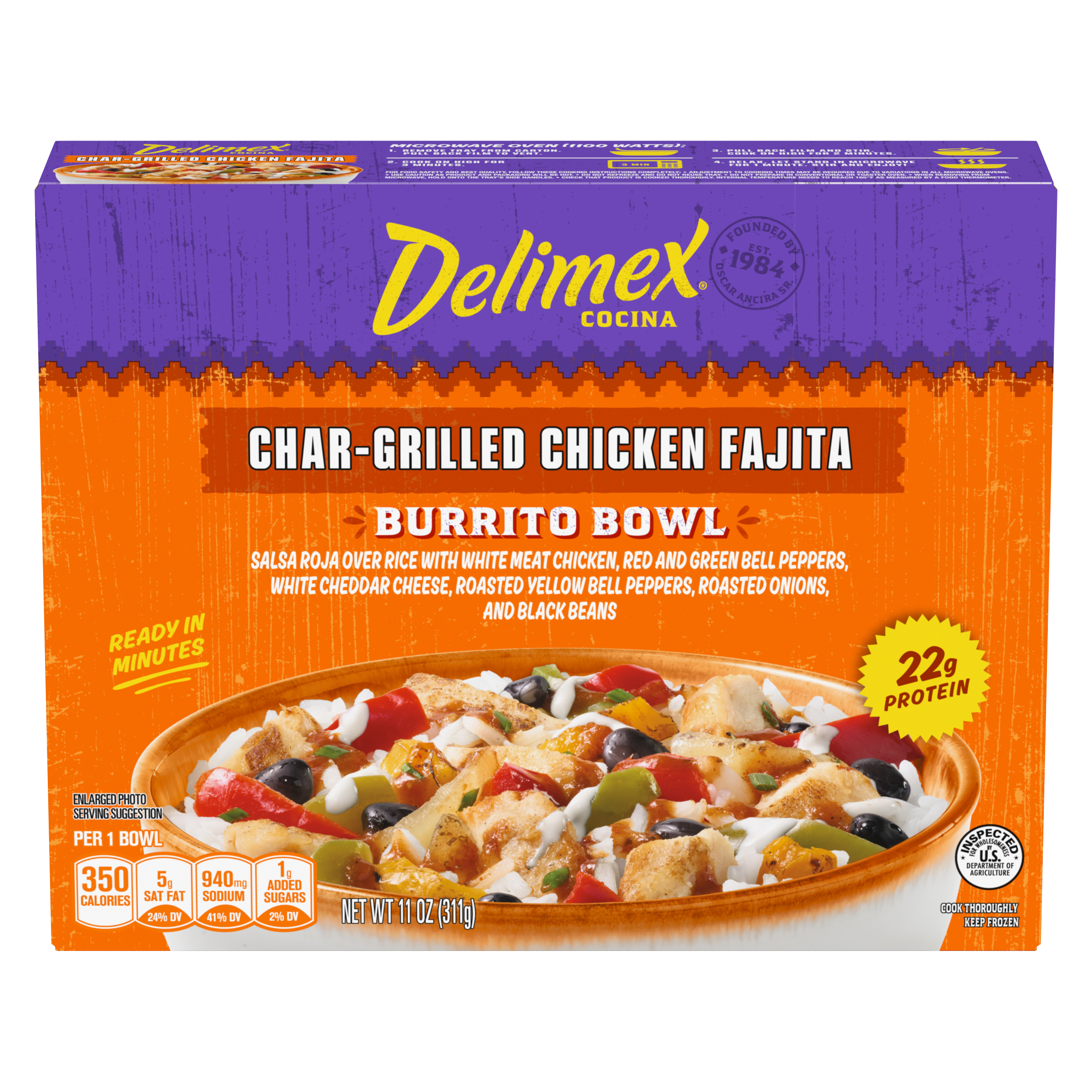 Char-Grilled Chicken Fajita Burrito Bowl