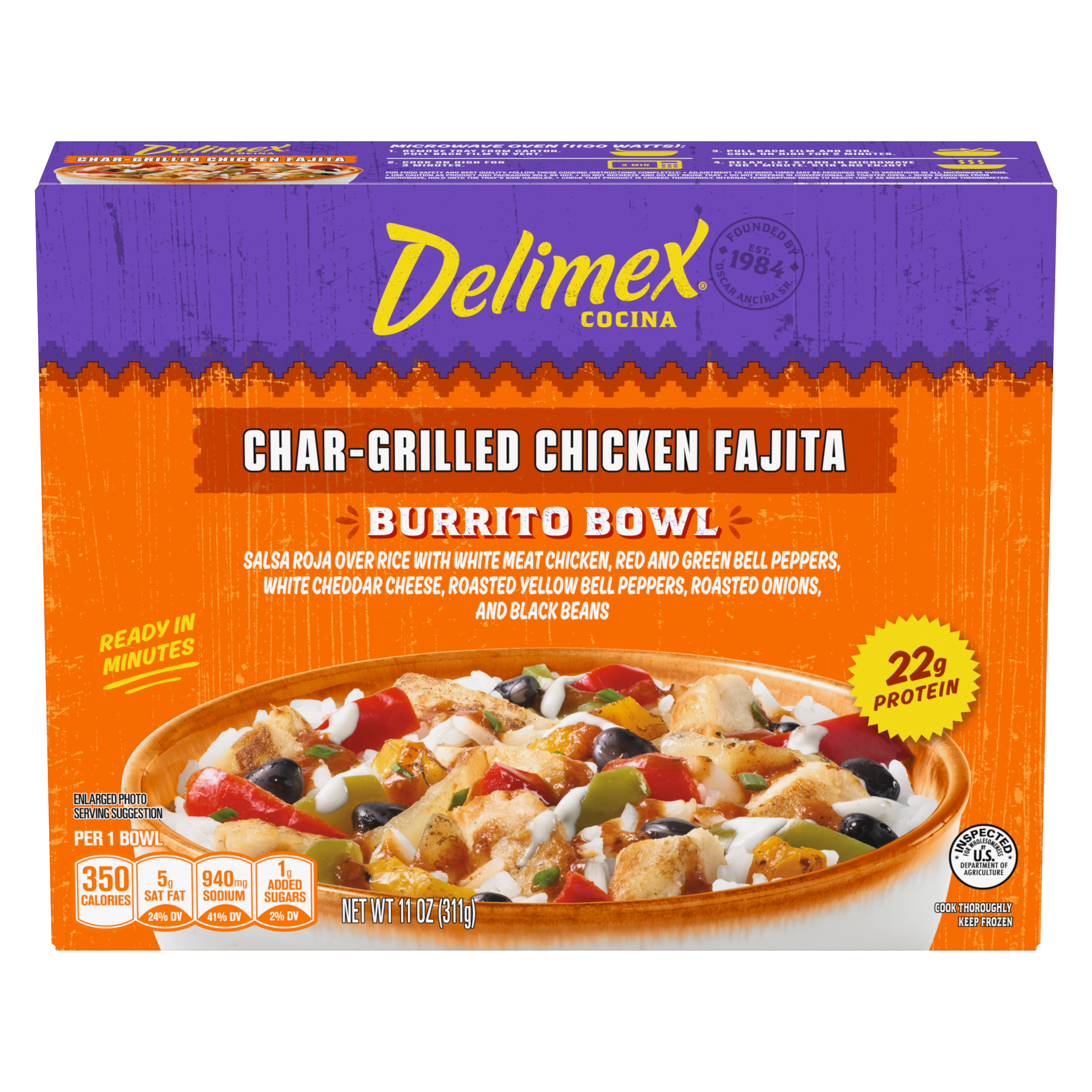 Char-Grilled Chicken Fajita Burrito Bowl