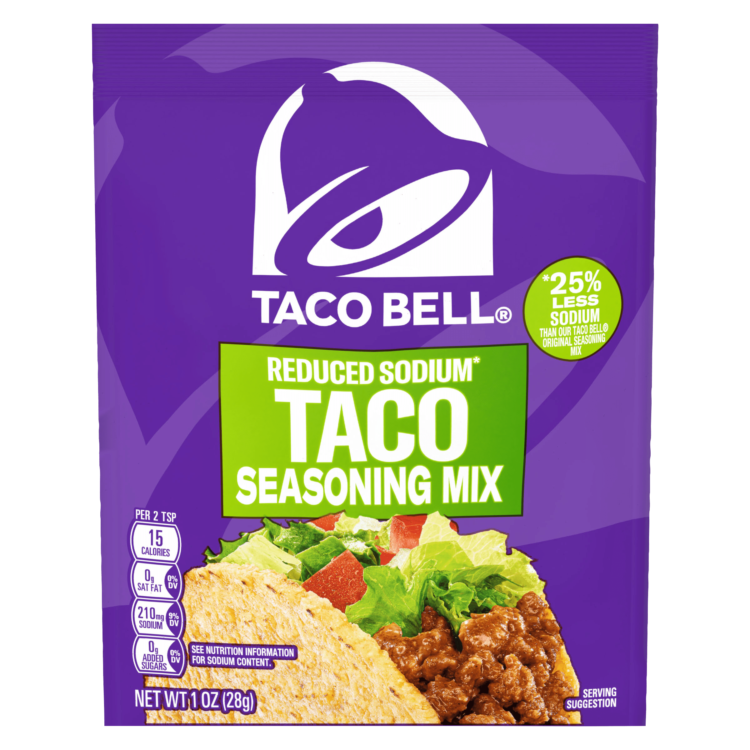 Reduced Sodium Taco Seasoning Mix with 25% Less Sodium