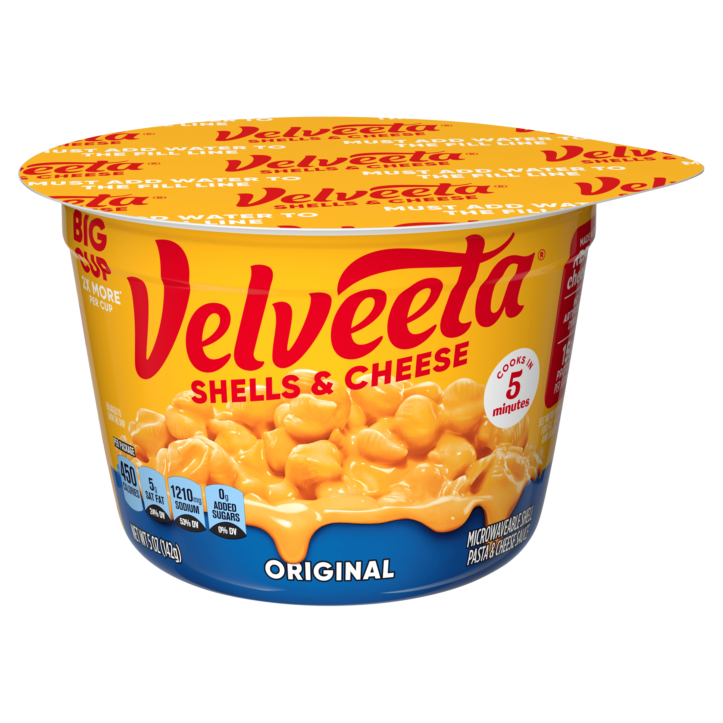 Shells & Cheese Original Microwavable Shell Pasta & Cheese Sauce Big Cup