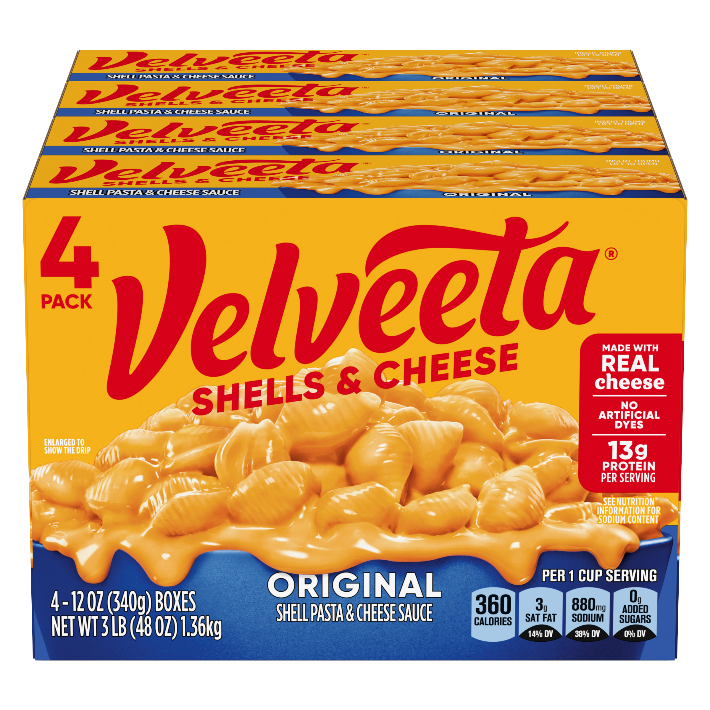Shells & Cheese Original Shell Pasta & Cheese Sauce Meal