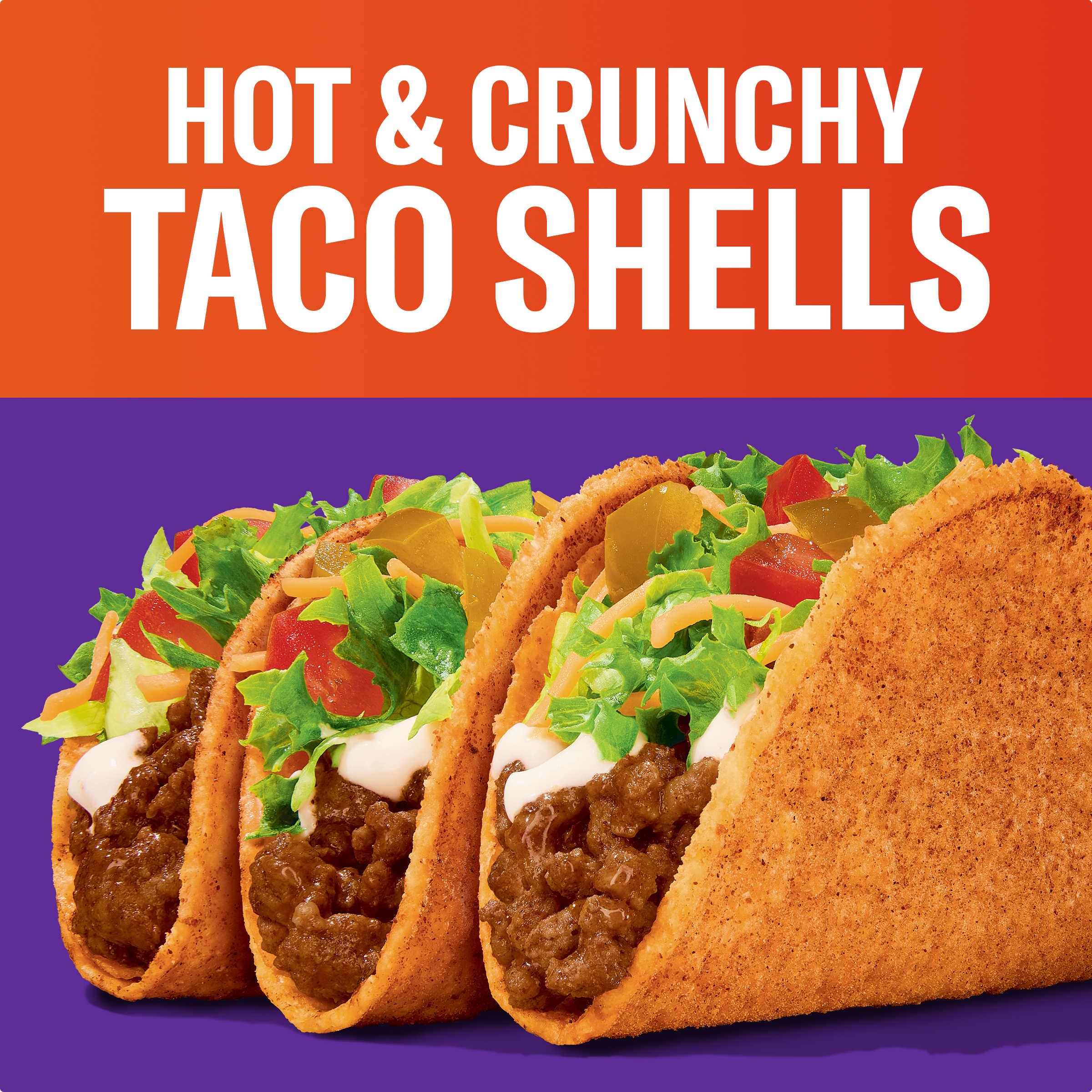 Hot Crunchy Seasoned Flavor Taco Shells