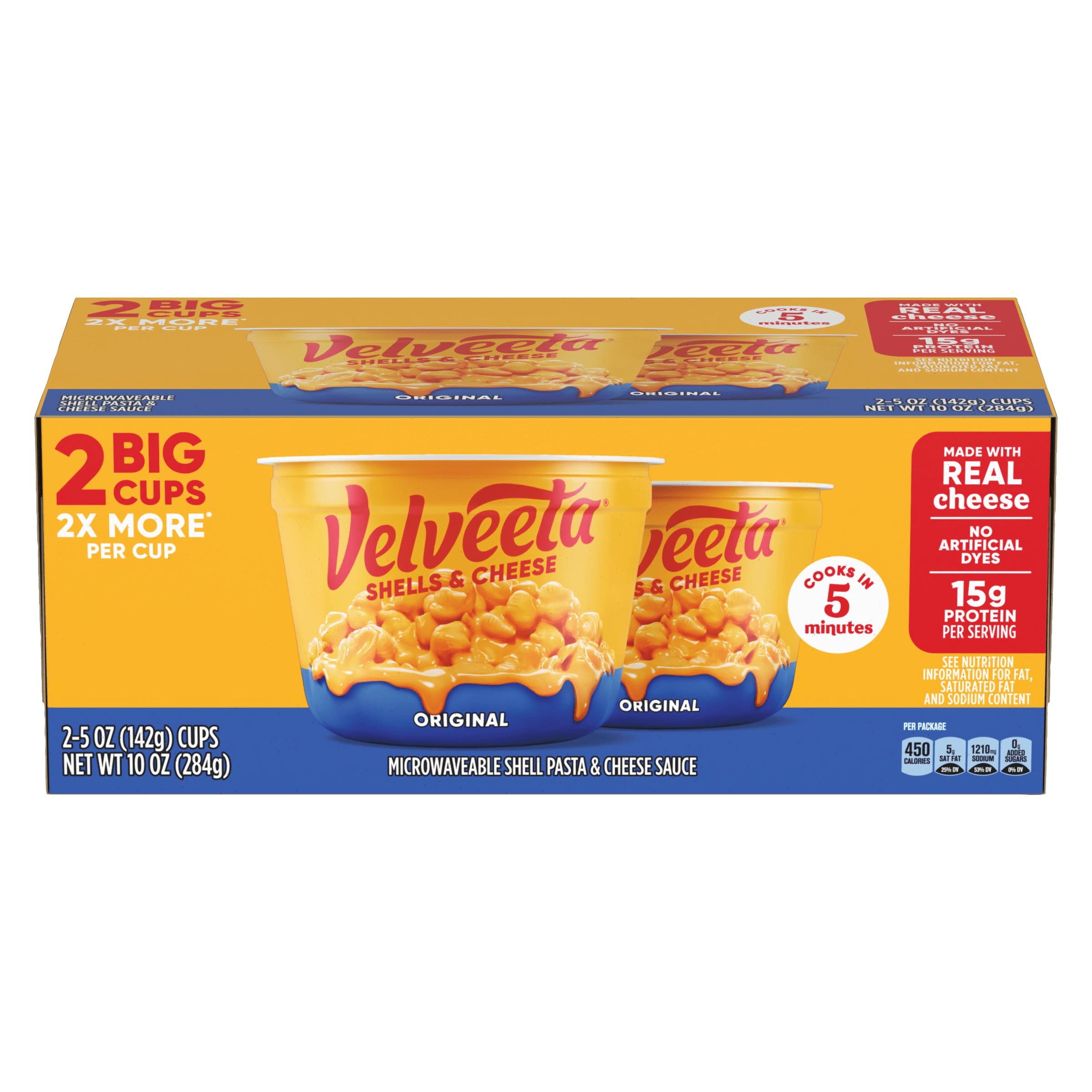Shells & Cheese Original Microwaveable Shell Pasta & Cheese Sauce Big Cup