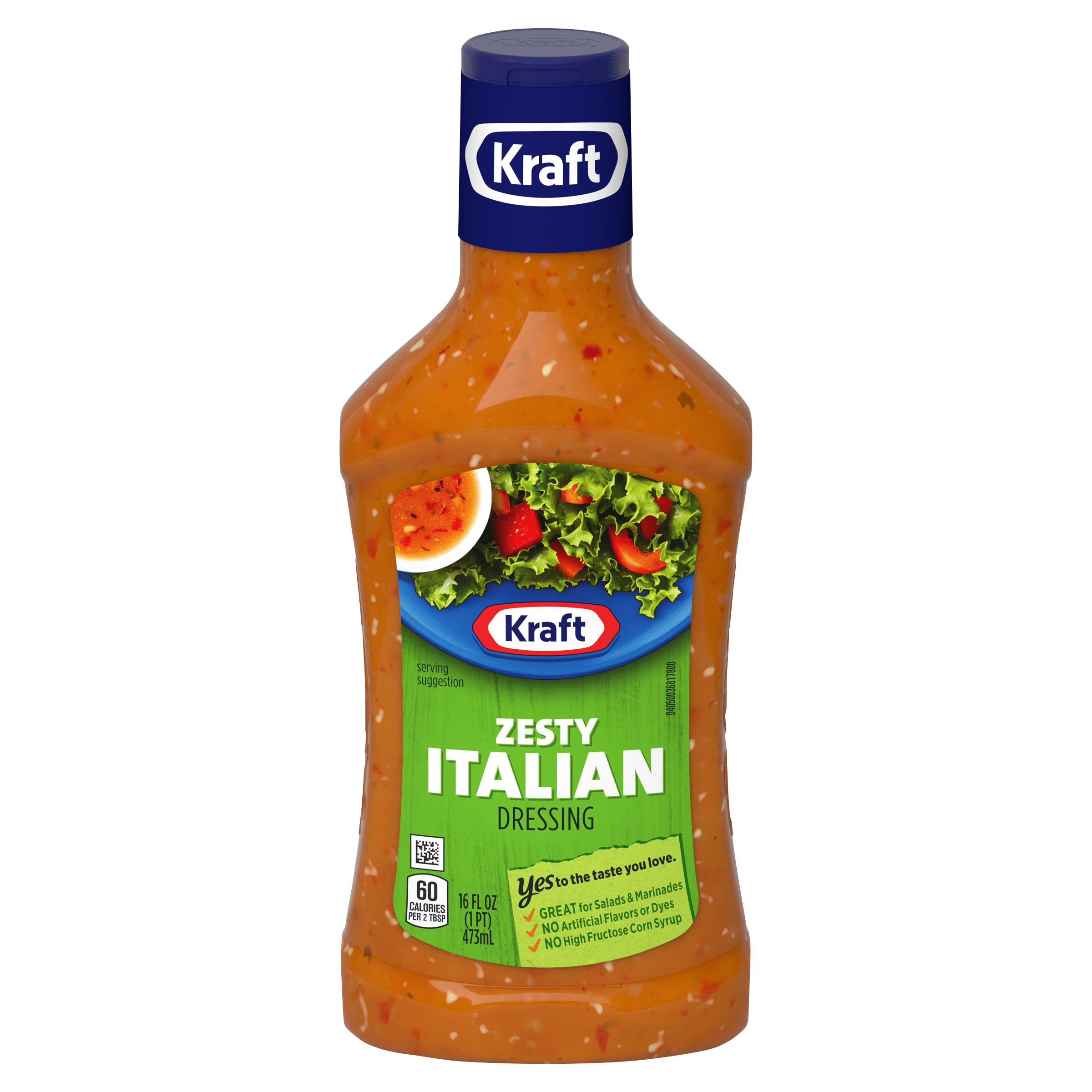 kraft italian dressing Salad Zesty Fat Free 16oz BTL Product freshness guaranteed with expiration date always far out. Kraft Italian Dressing, 7.6 oz.