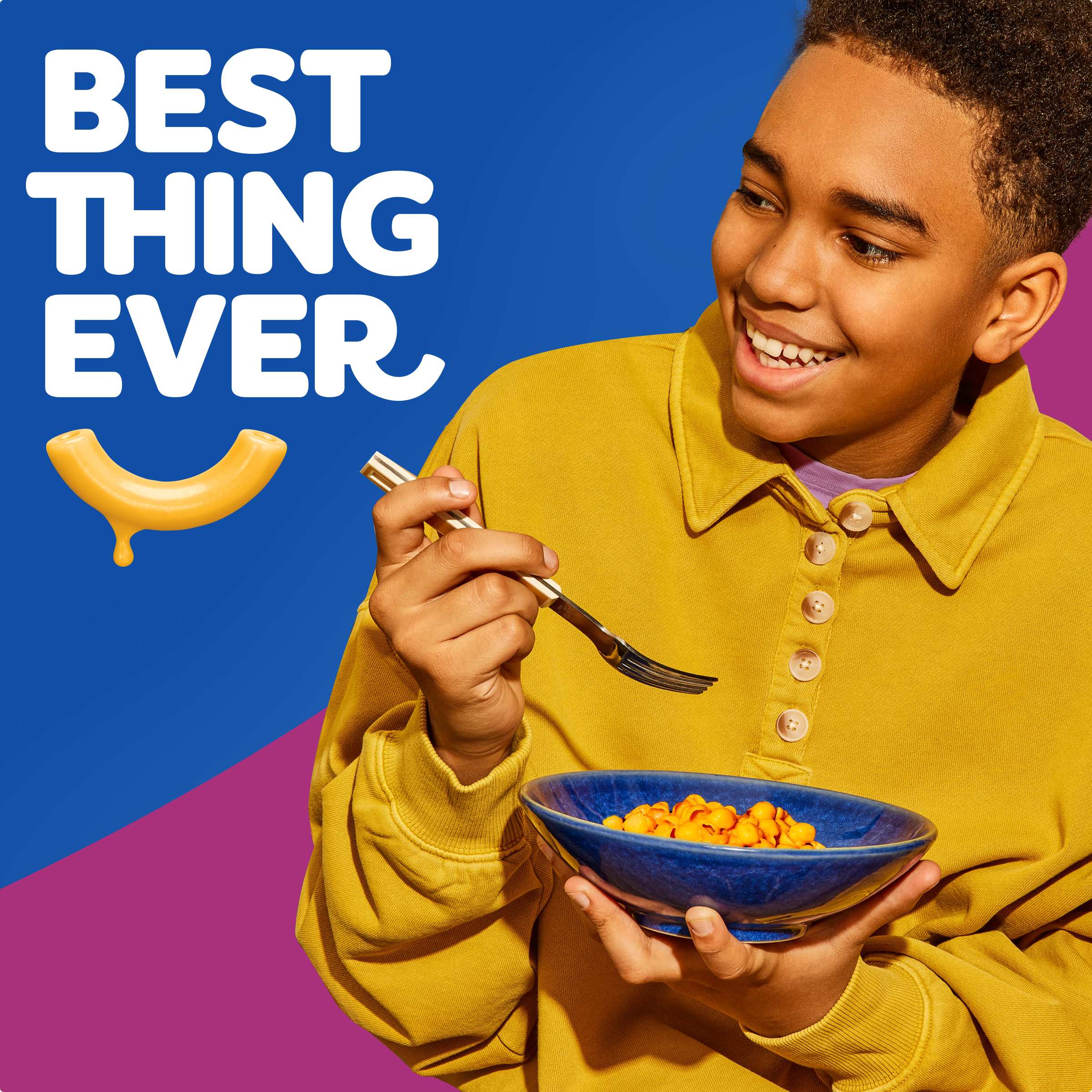 Three Cheese Mac & Cheese Macaroni and Cheese Dinner with Mini-Shell Pasta