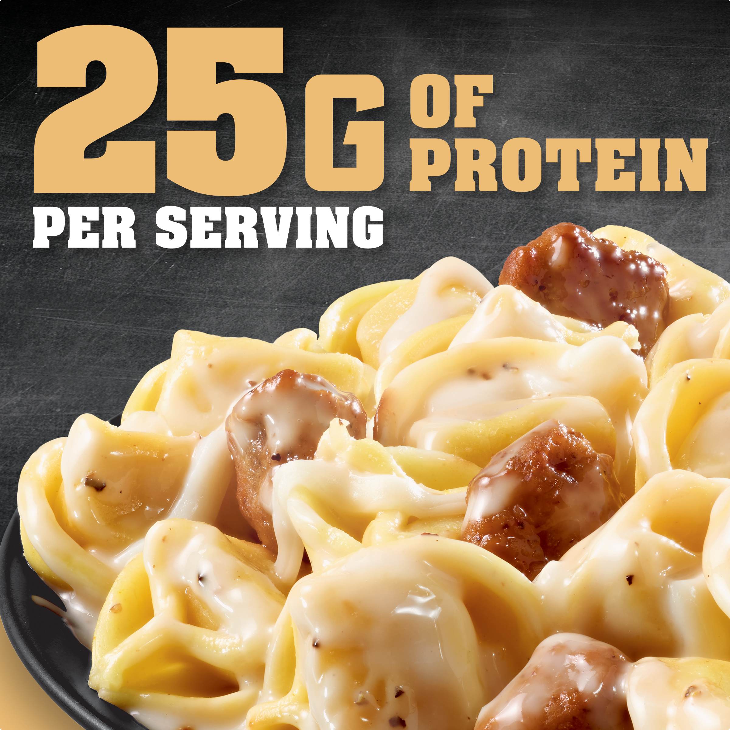 Tortellini Alfredo with Italian Sausage Frozen Meal