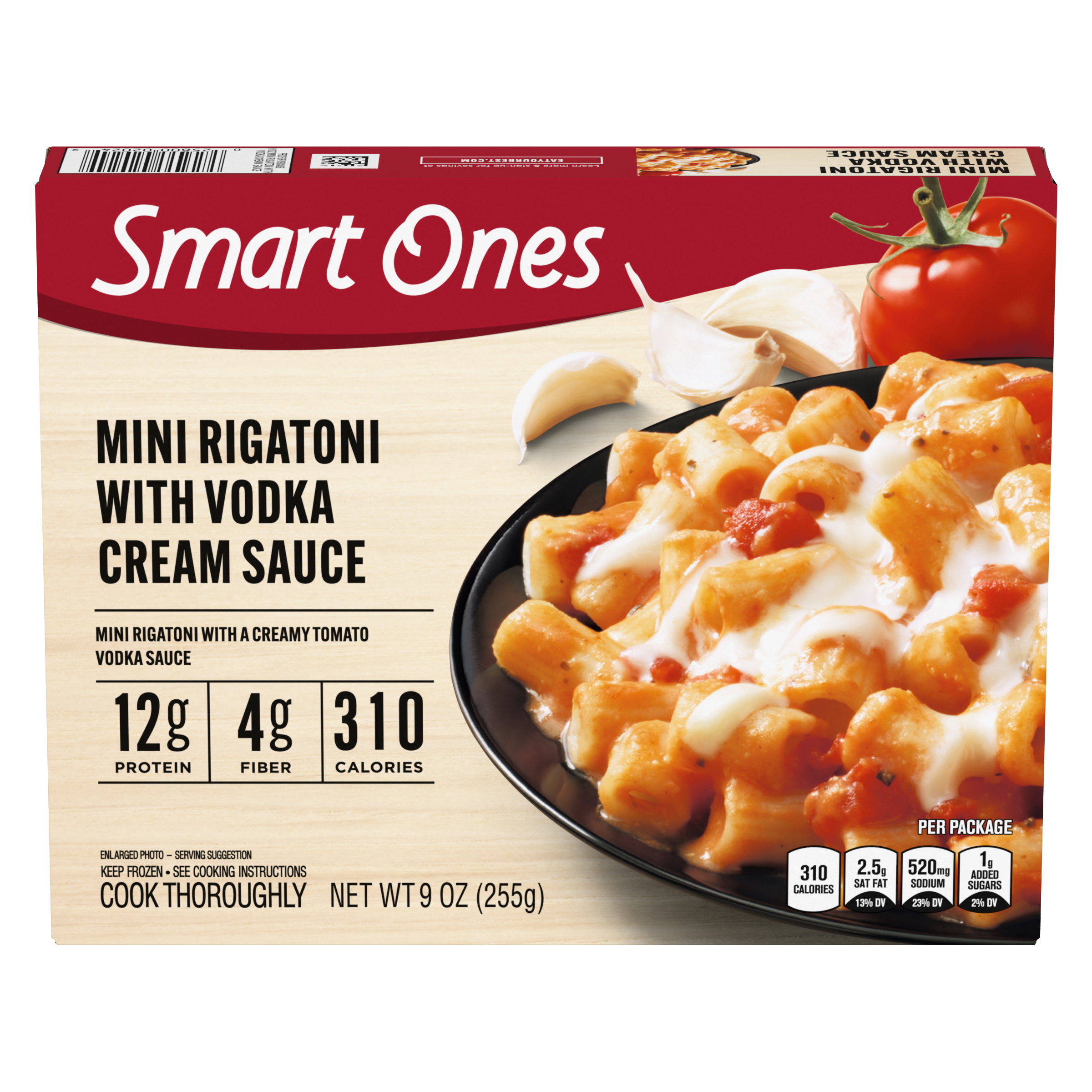 Mini Pasta with Tomato Vodka Cream Sauce & Mozzarella Cheese Frozen Meal