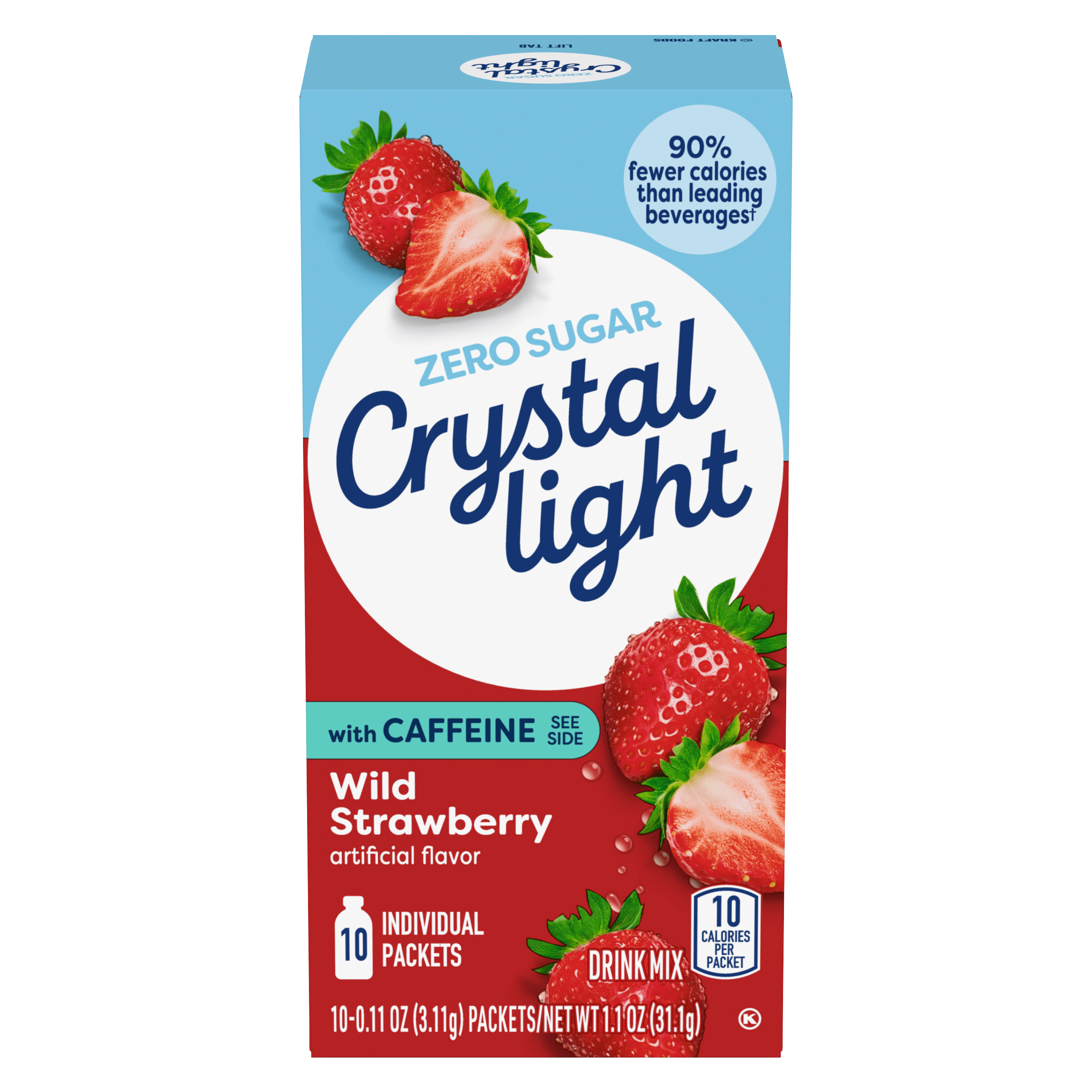 Wild Strawberry Artificially Flavored Powdered Drink Mix with Caffeine