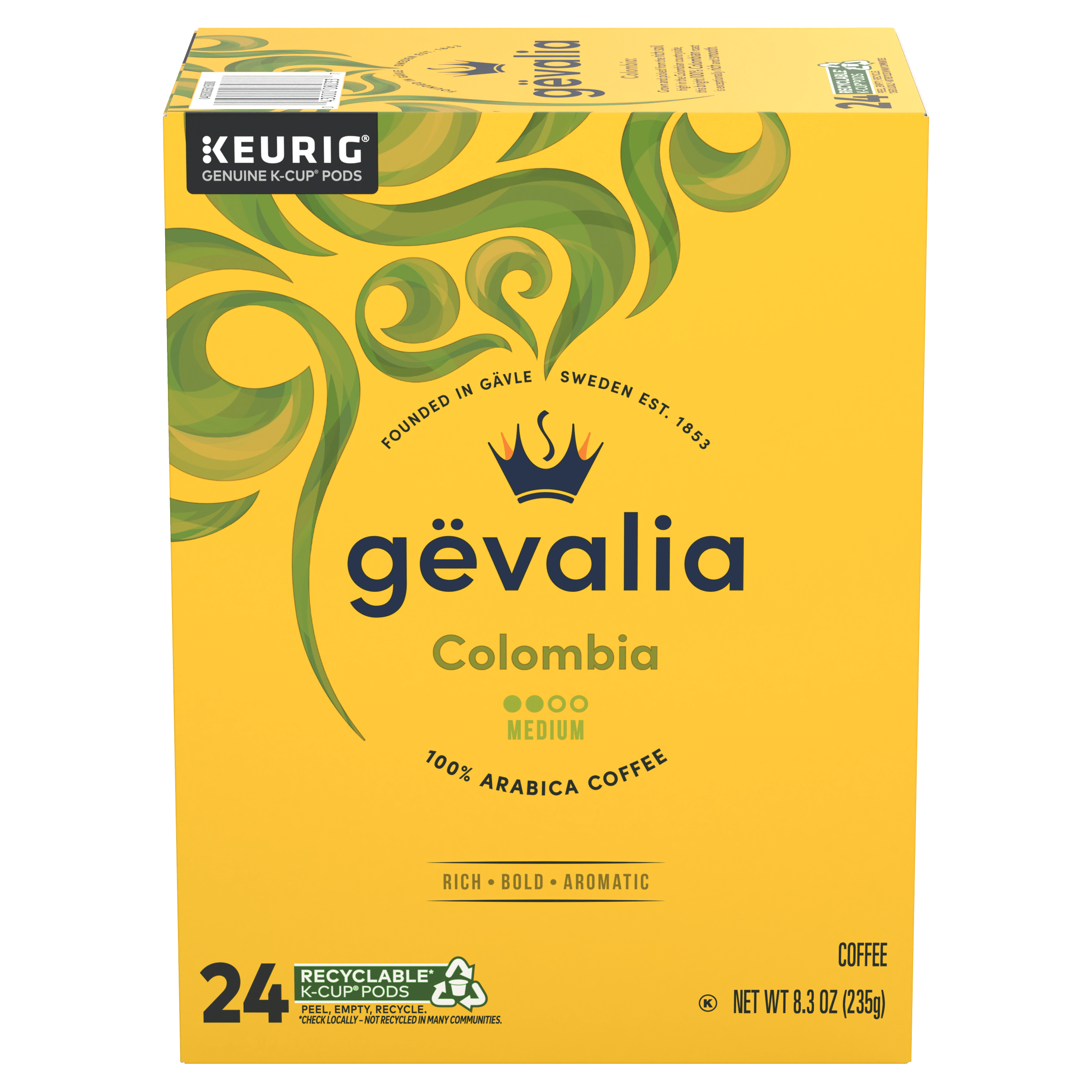 Colombia Medium Roast K-Cup® Coffee Pods | GEVALIA | United States