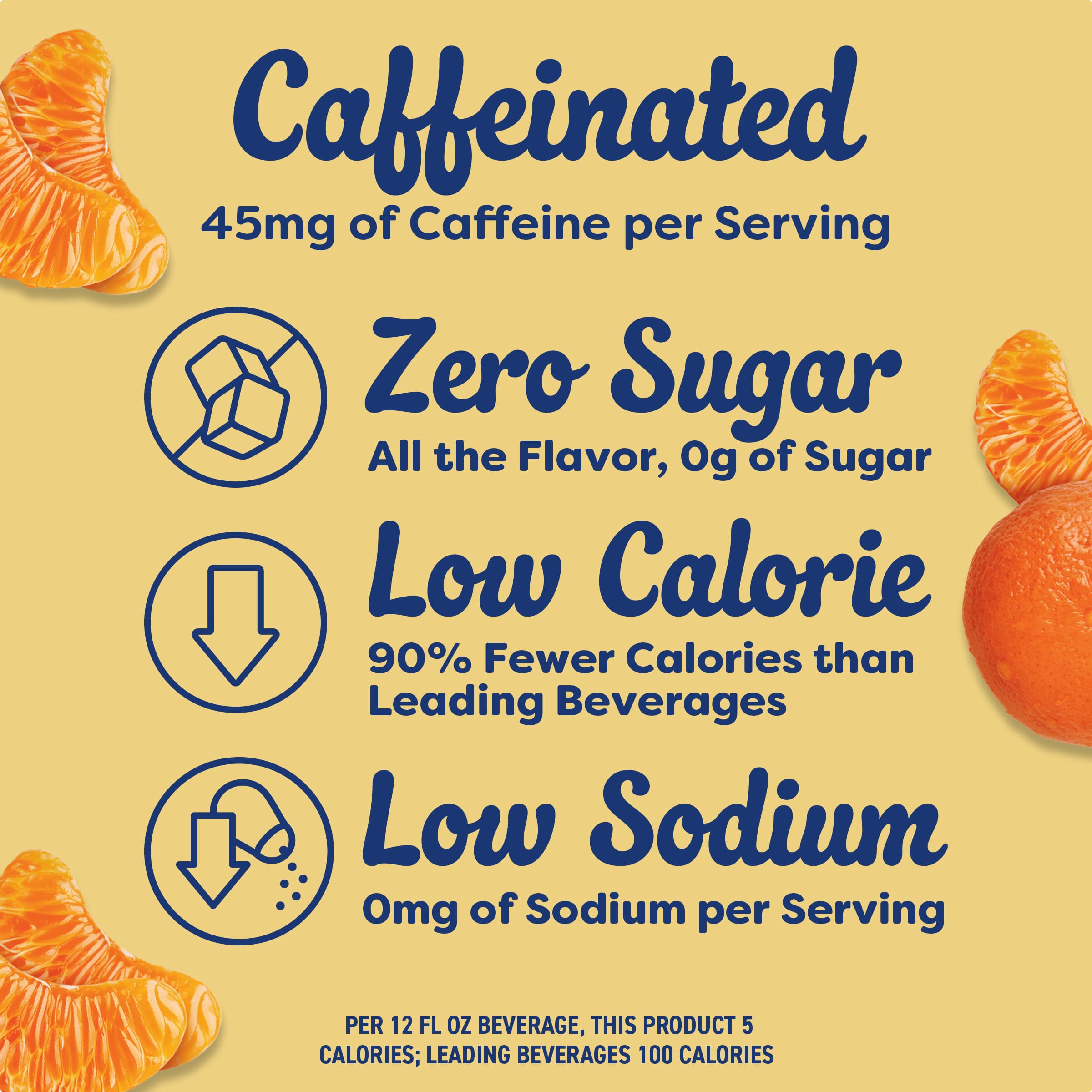 Citrus Naturally Flavored Powdered Drink Mix with Caffeine