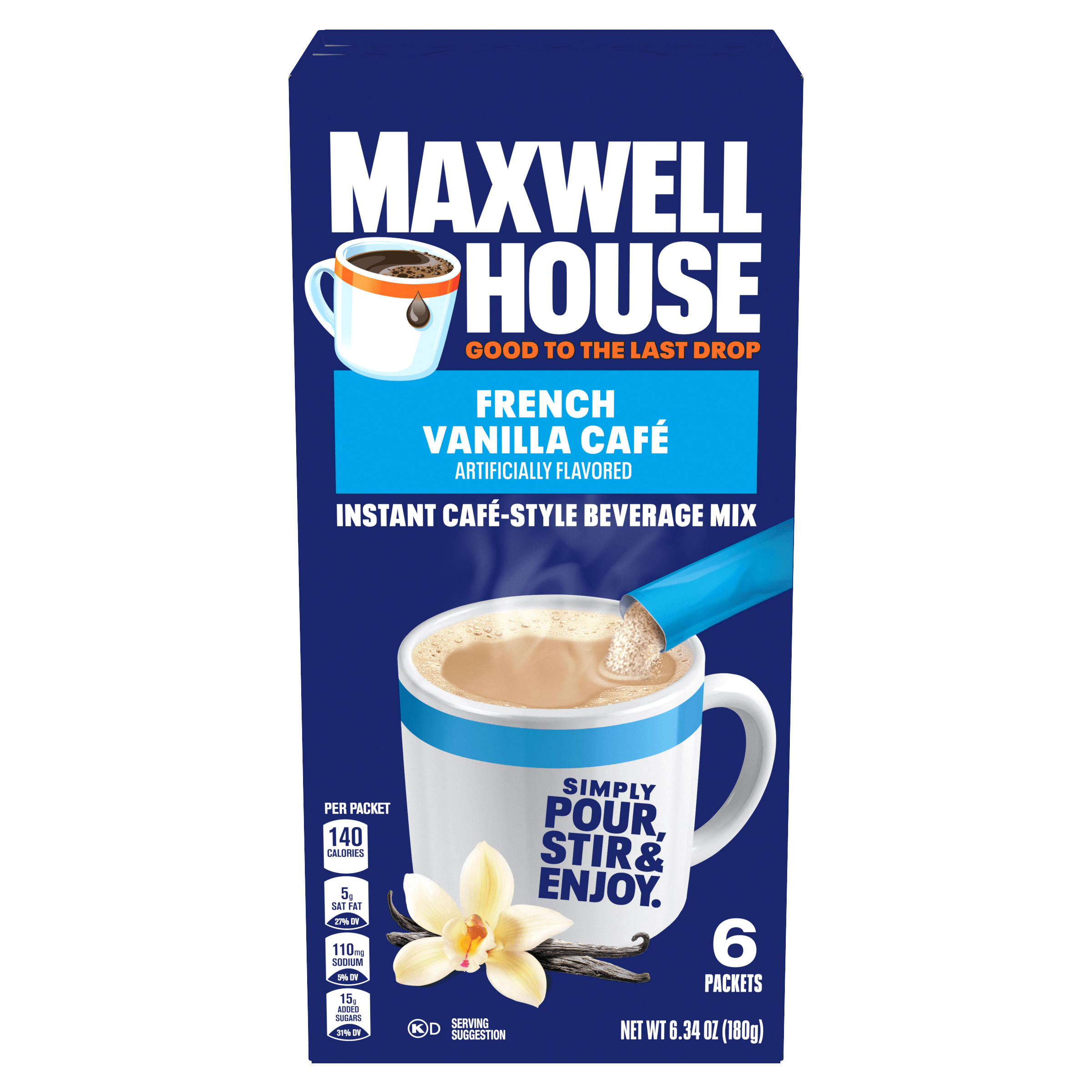 Vanilla Caramel Latte Café-Style Instant Coffee Beverage Mix