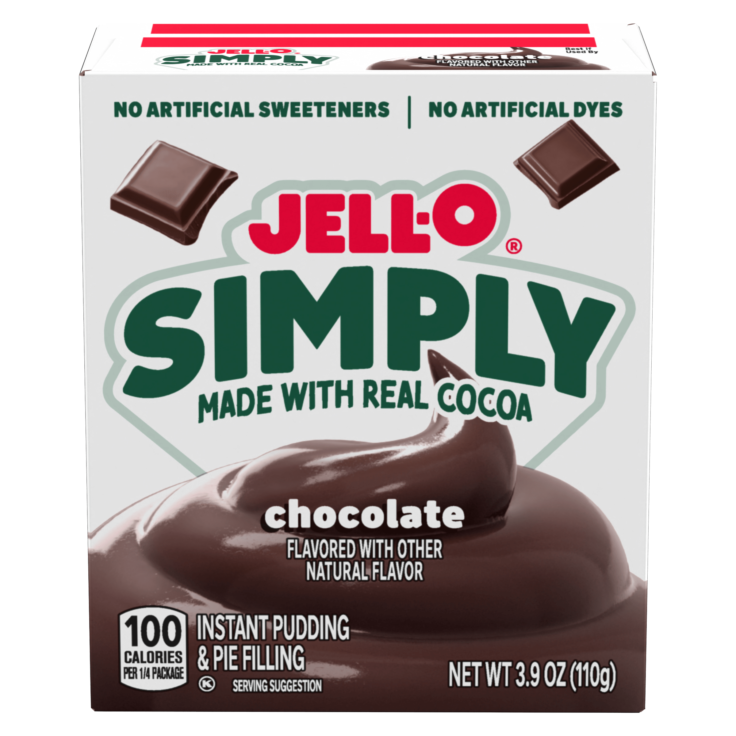 Simply Chocolate Flavored Instant Pudding & Pie Filling Mix