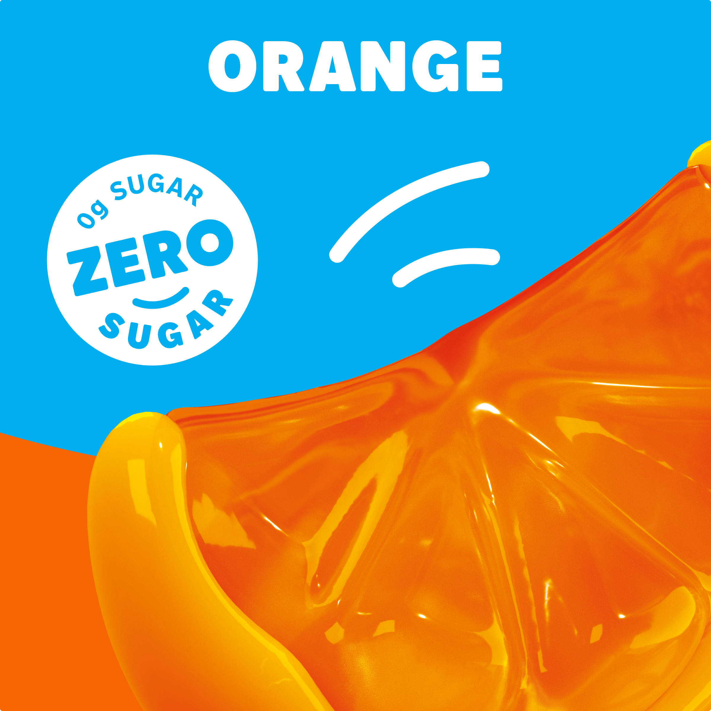 Zero Sugar Orange Flavor Gelatin