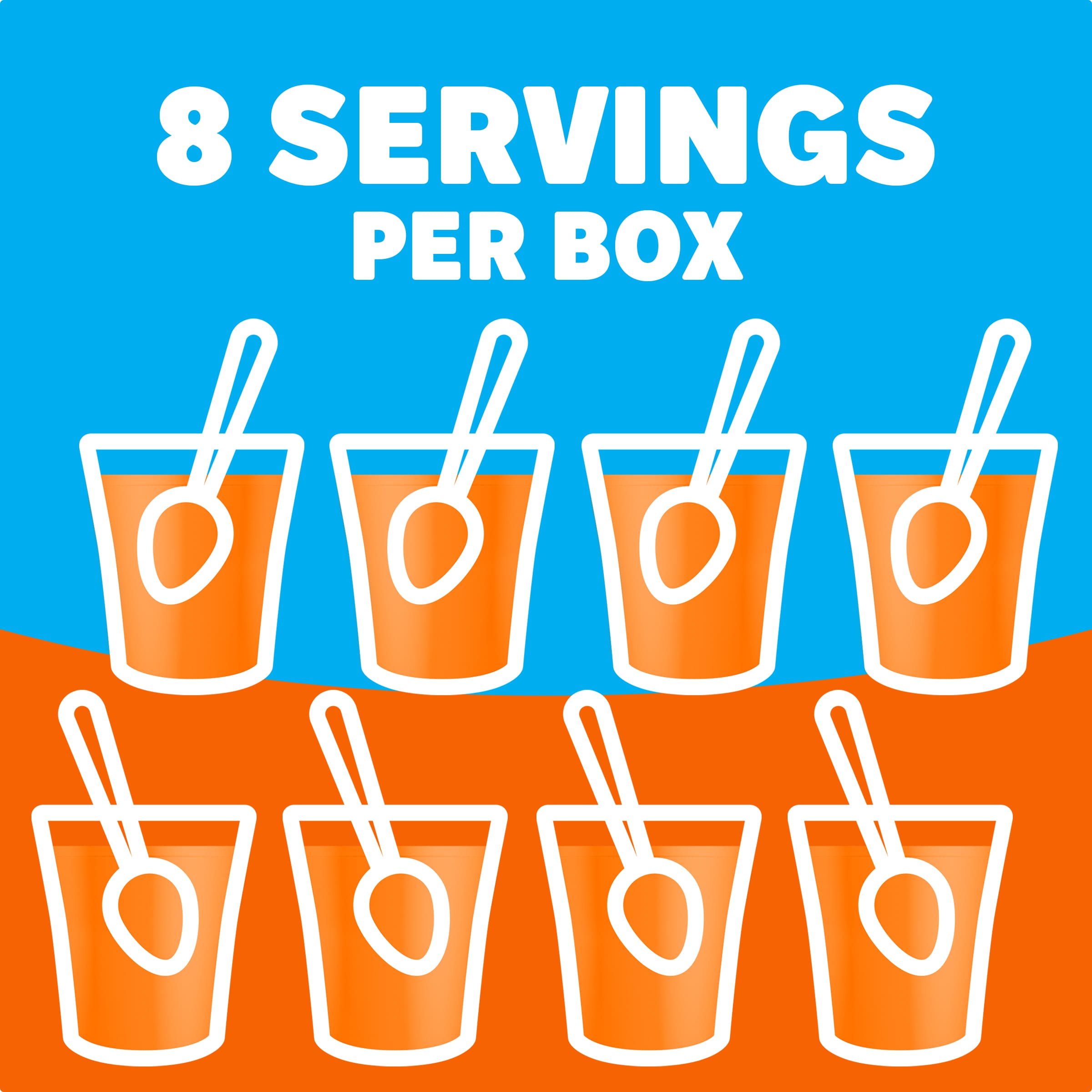 Zero Sugar Orange Flavor Gelatin
