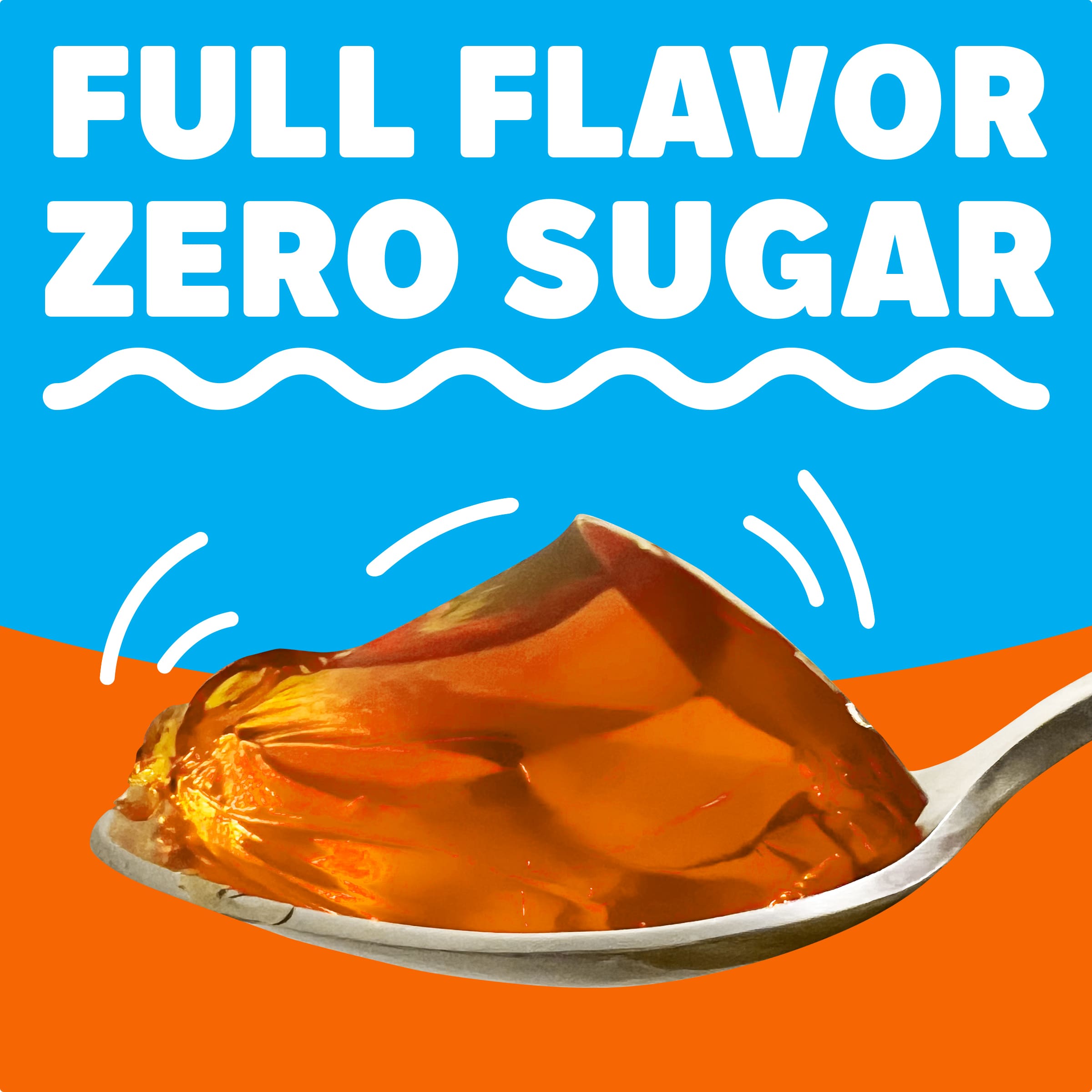 Zero Sugar Orange Flavor Gelatin