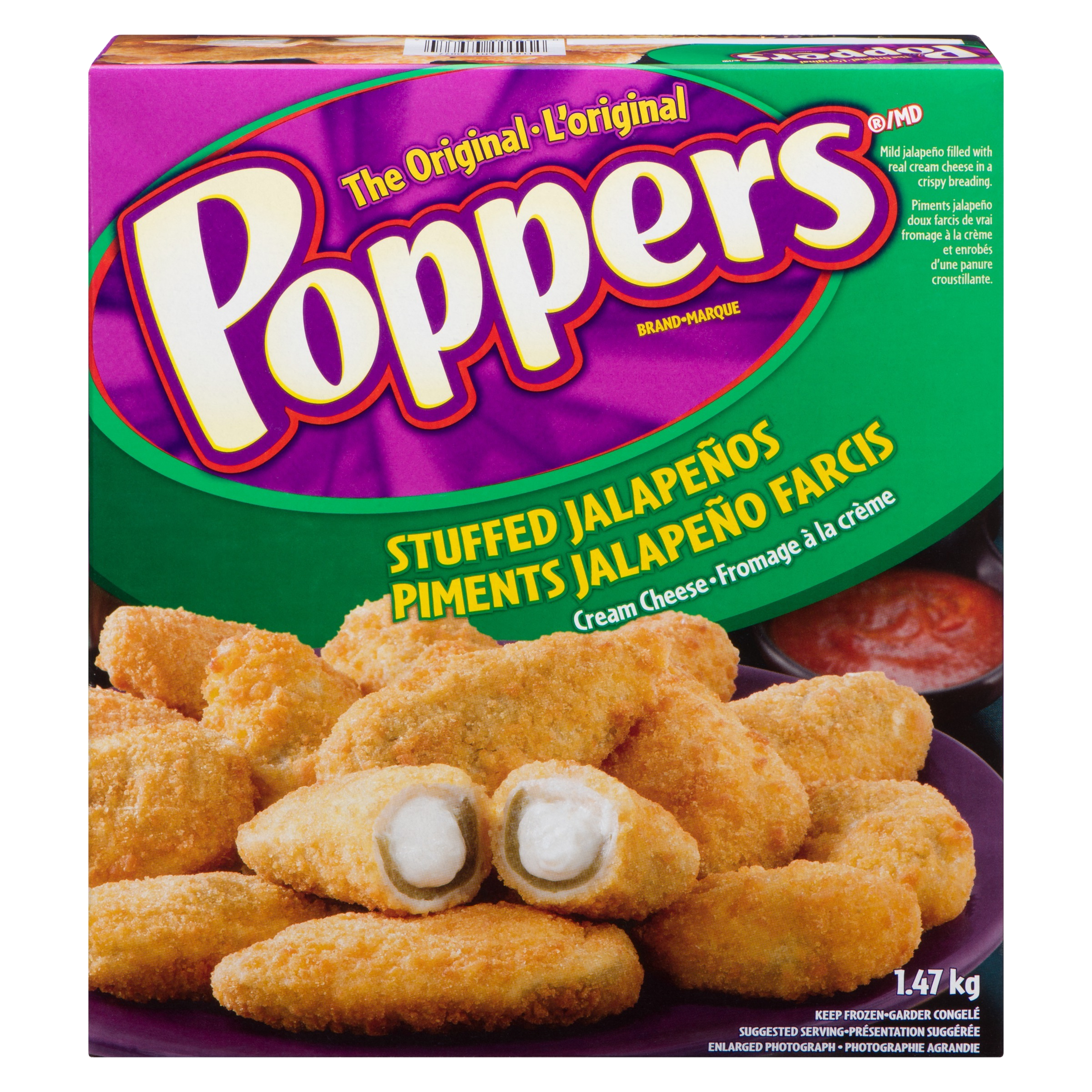 Frozen Cream Cheese Stuffed Jalapeno