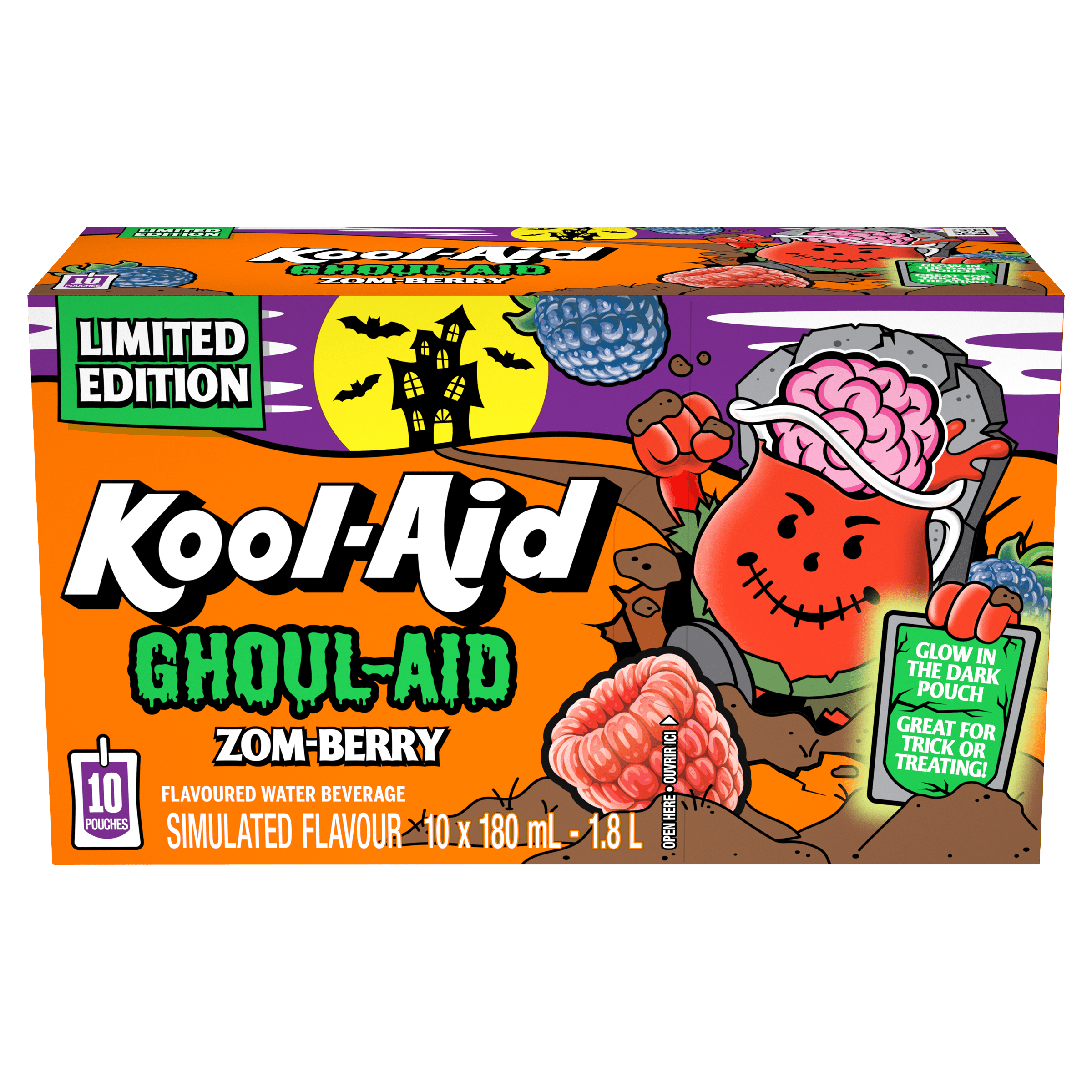 Ghoul-Aid Zom-Berry Halloween Jammers Flavoured Water Beverage