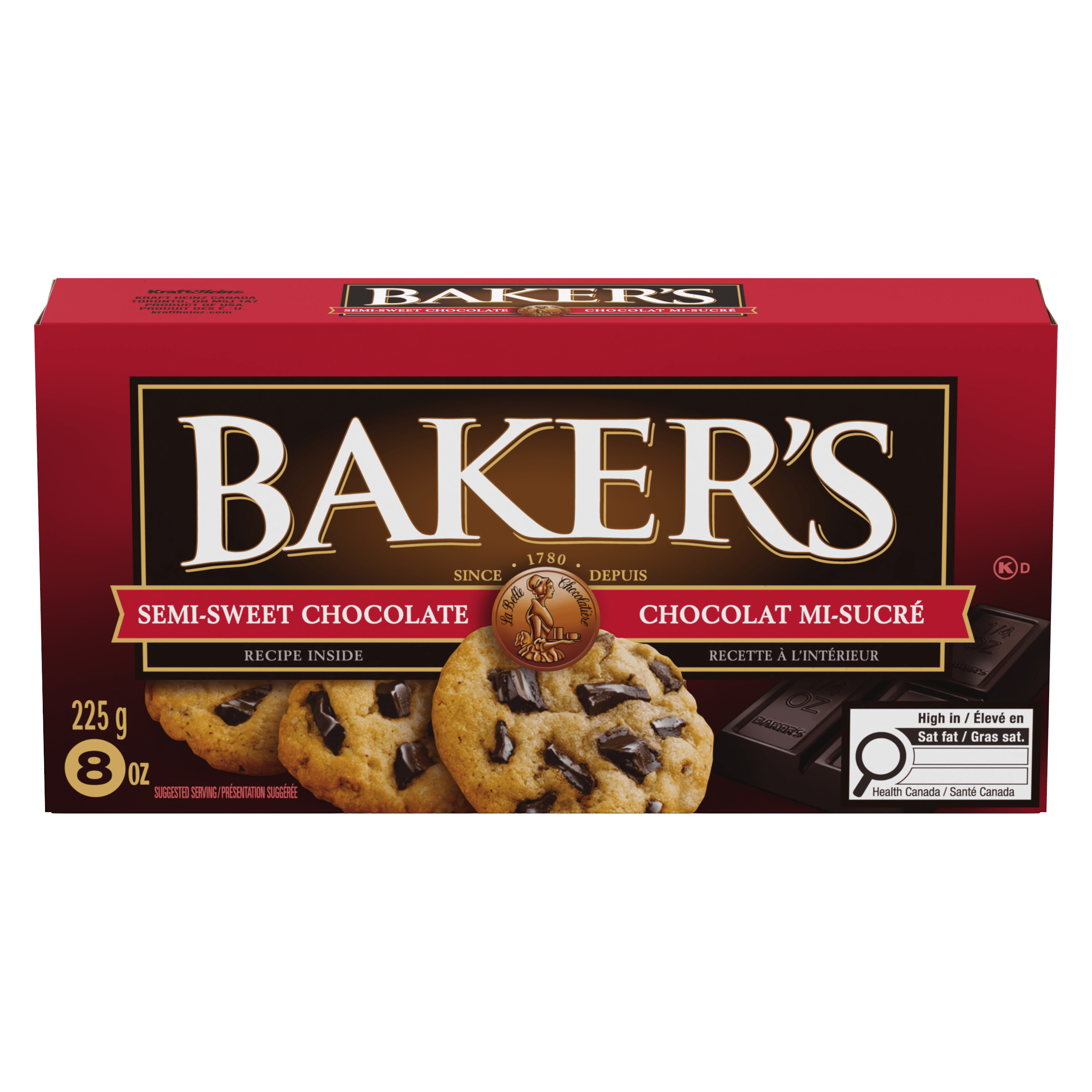 100% Pure Semi-Sweet Chocolate Baking Bar