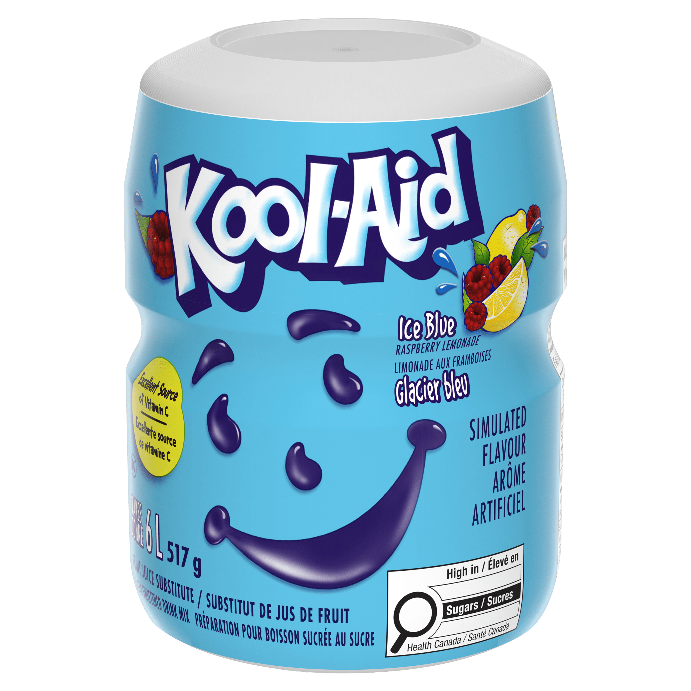 Préparation pour boisson Limonade aux framboises Glacier bleu