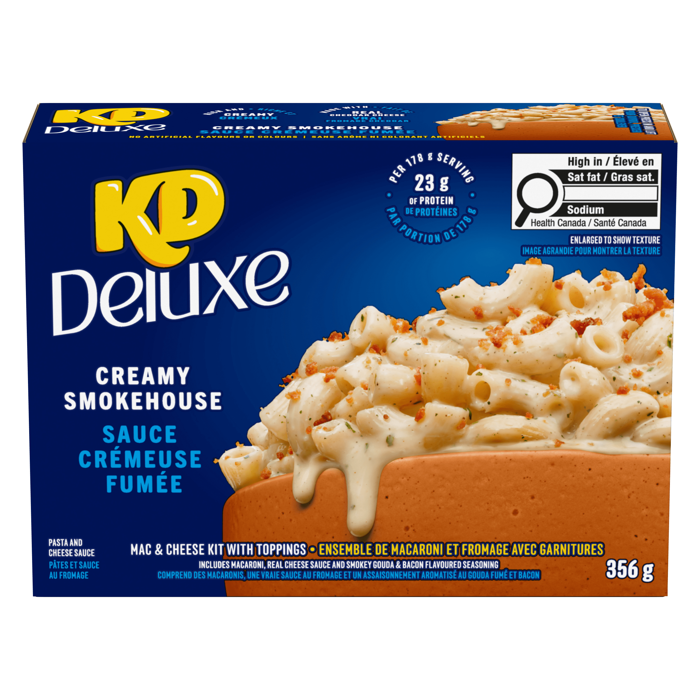 Kit de macaronis au fromage crémeux fumé avec garnitures Deluxe