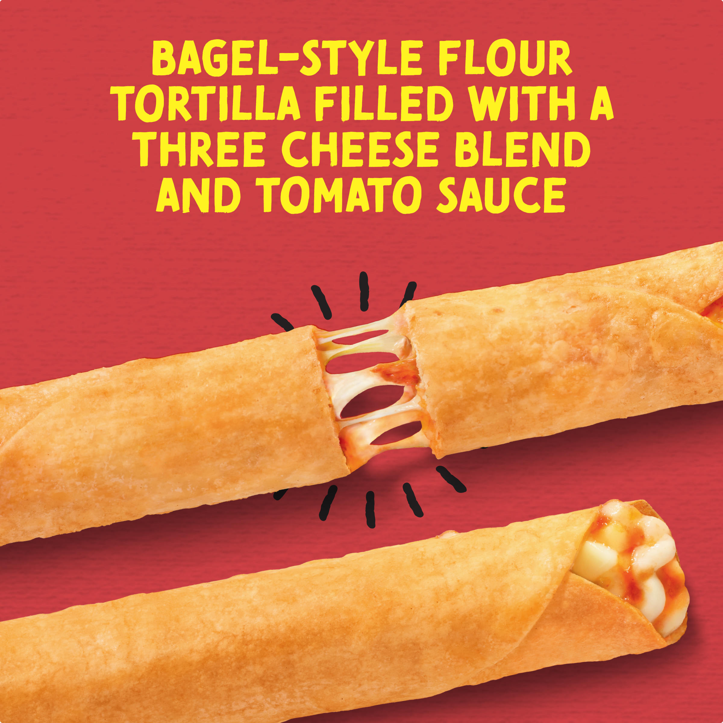 Three Cheese Rolled Pizza Snacks