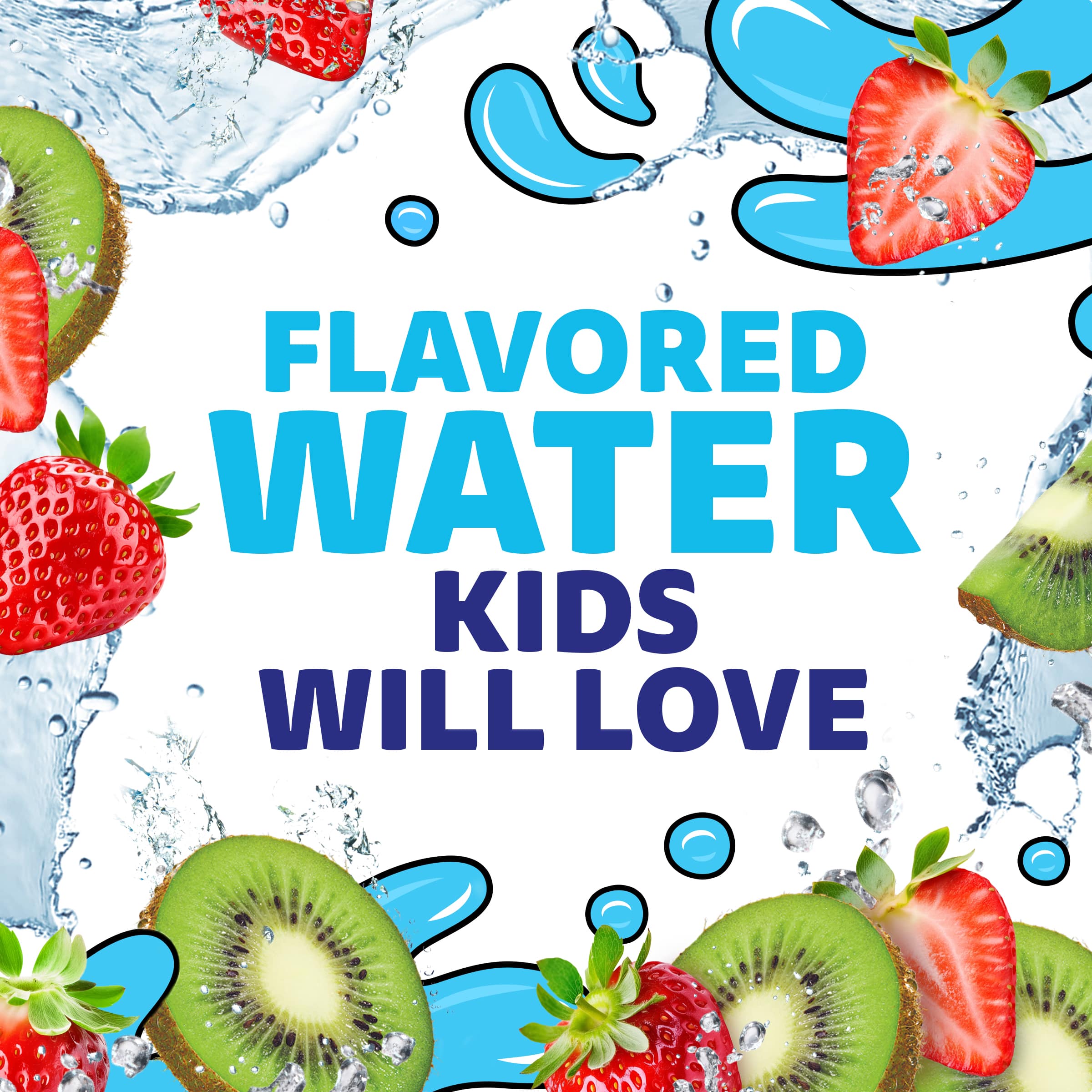 Strawberry Kiwi Naturally Flavored Water Beverage