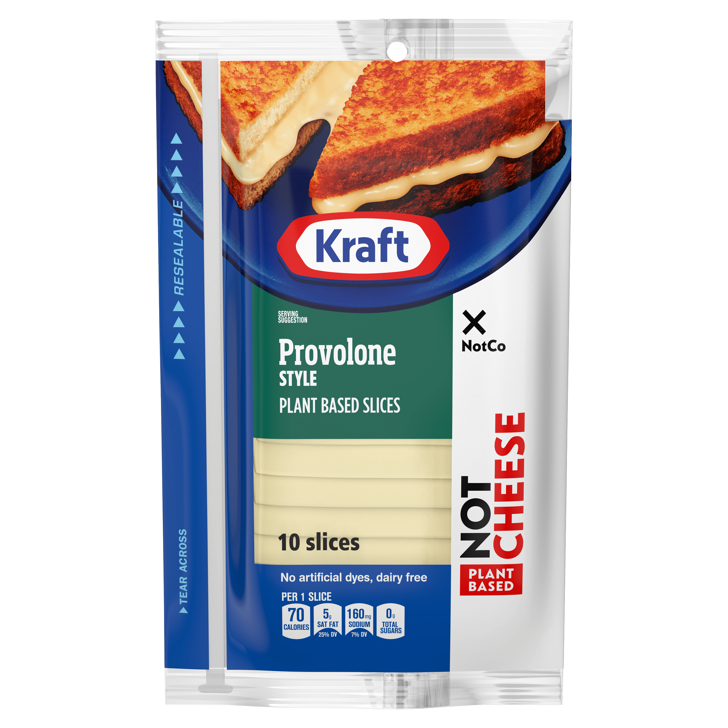 Provolone Style Not Cheese Plant Based Slices