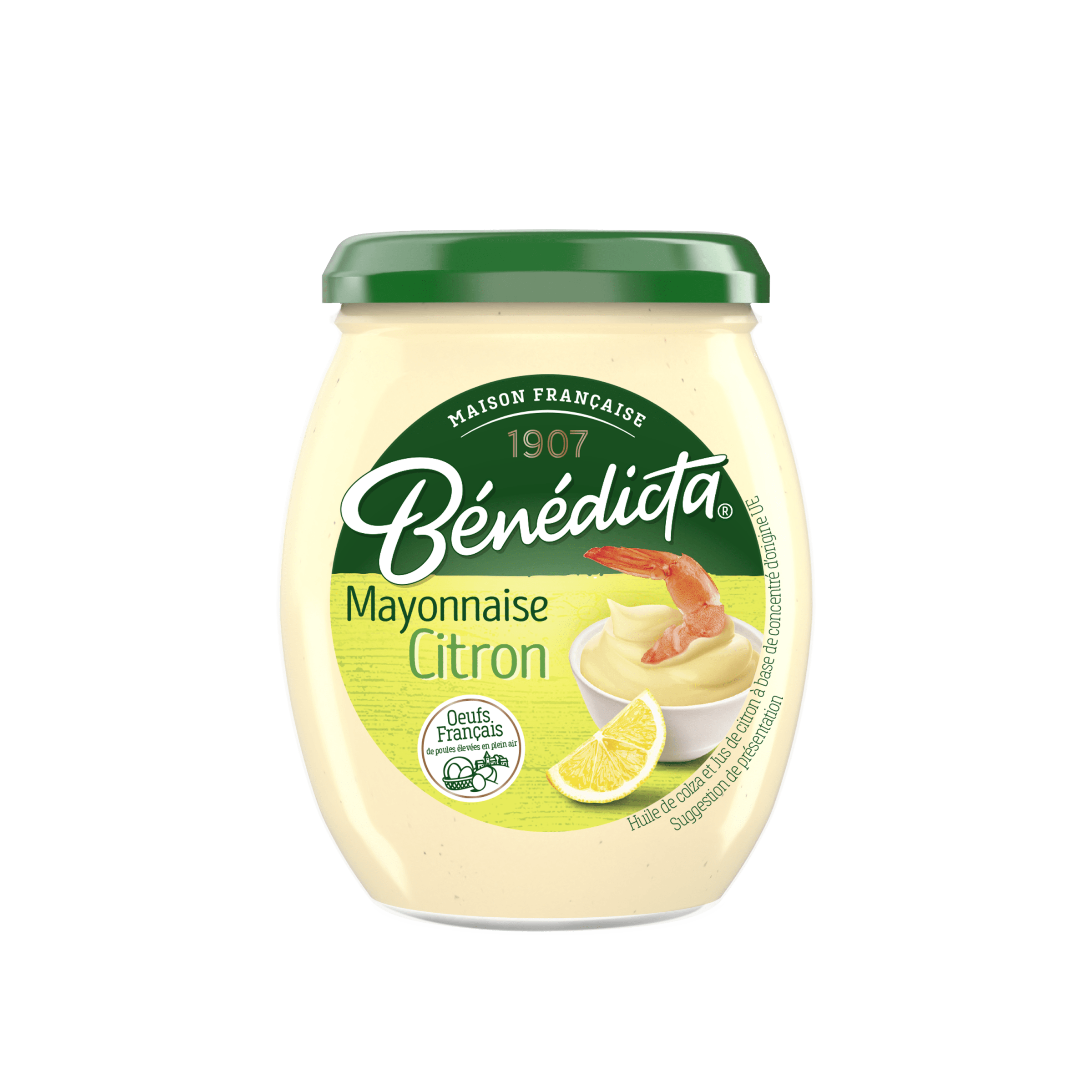 Bénédicta Mayonnaise Citron Bocal 255g