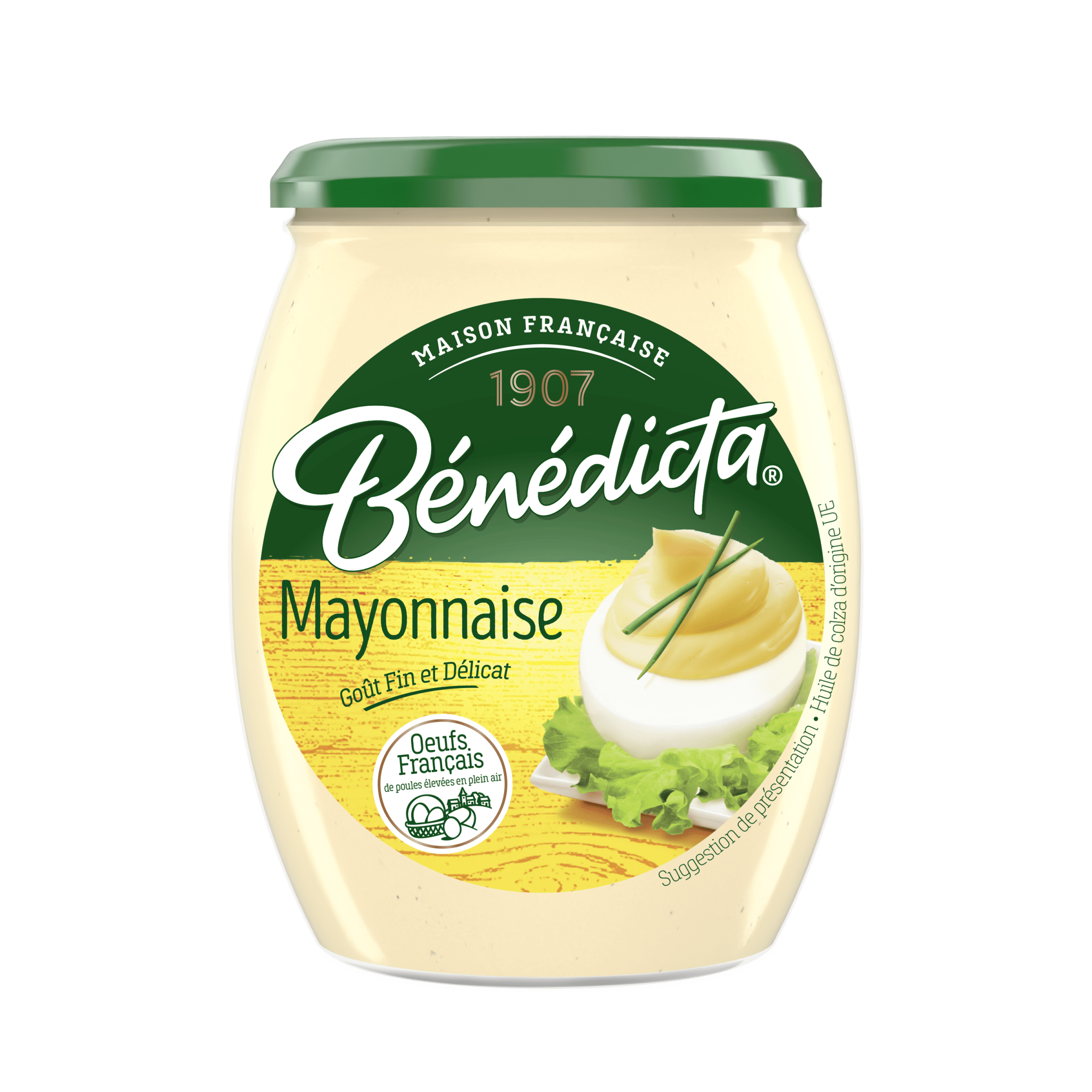 Bénédicta Mayonnaise Nature Bocal 510g
