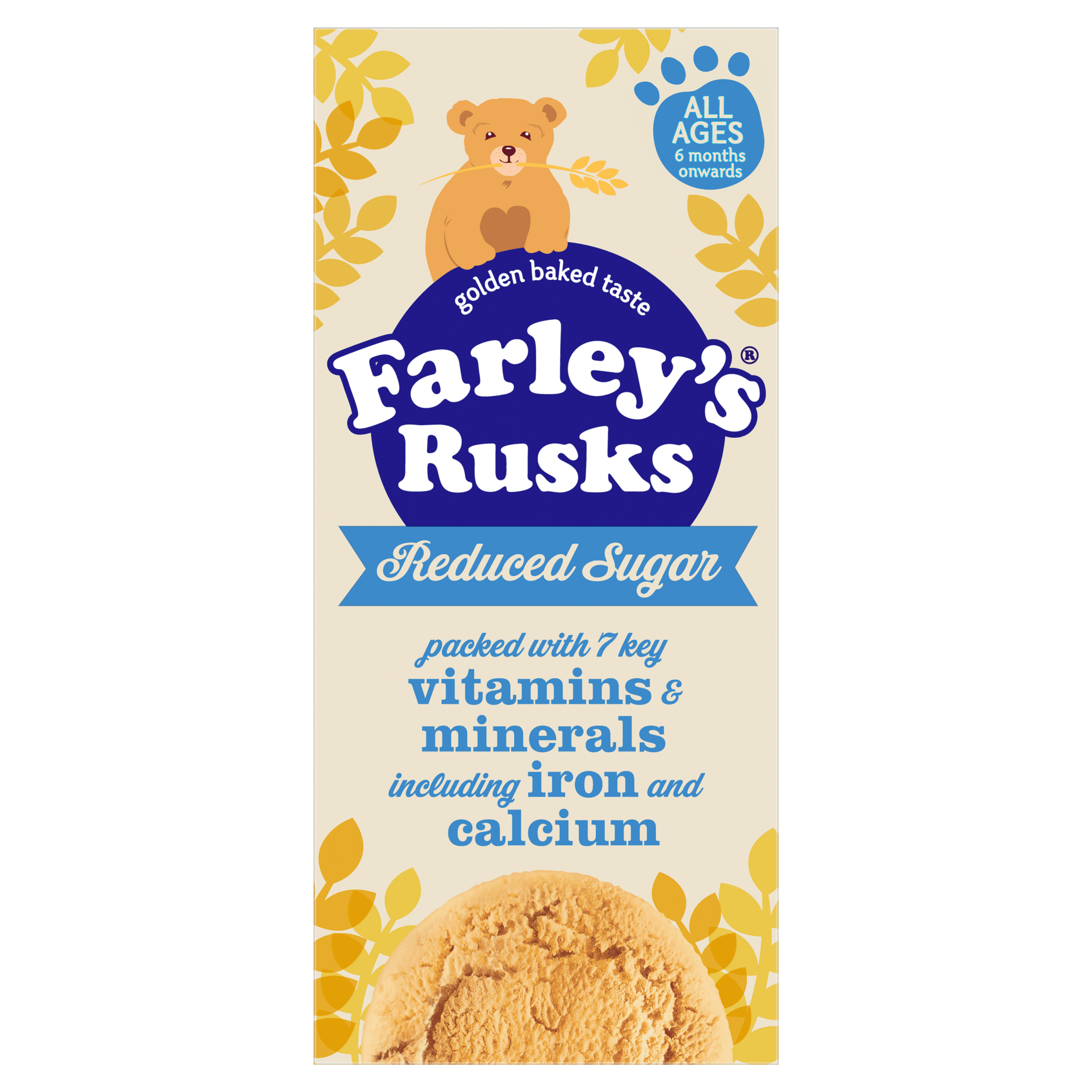 Rusks Reduced Sugar Baby Food Snacks 6+ months