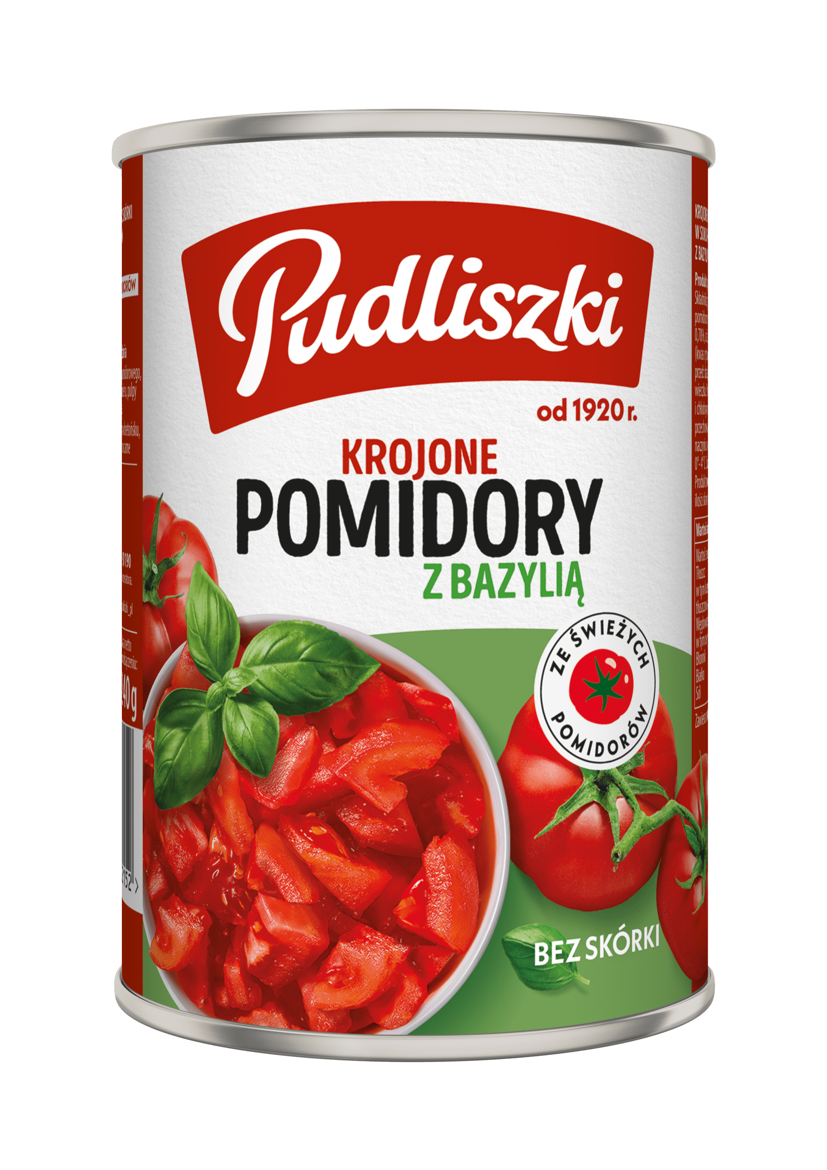 Pomidory krojone z bazylią 400 g