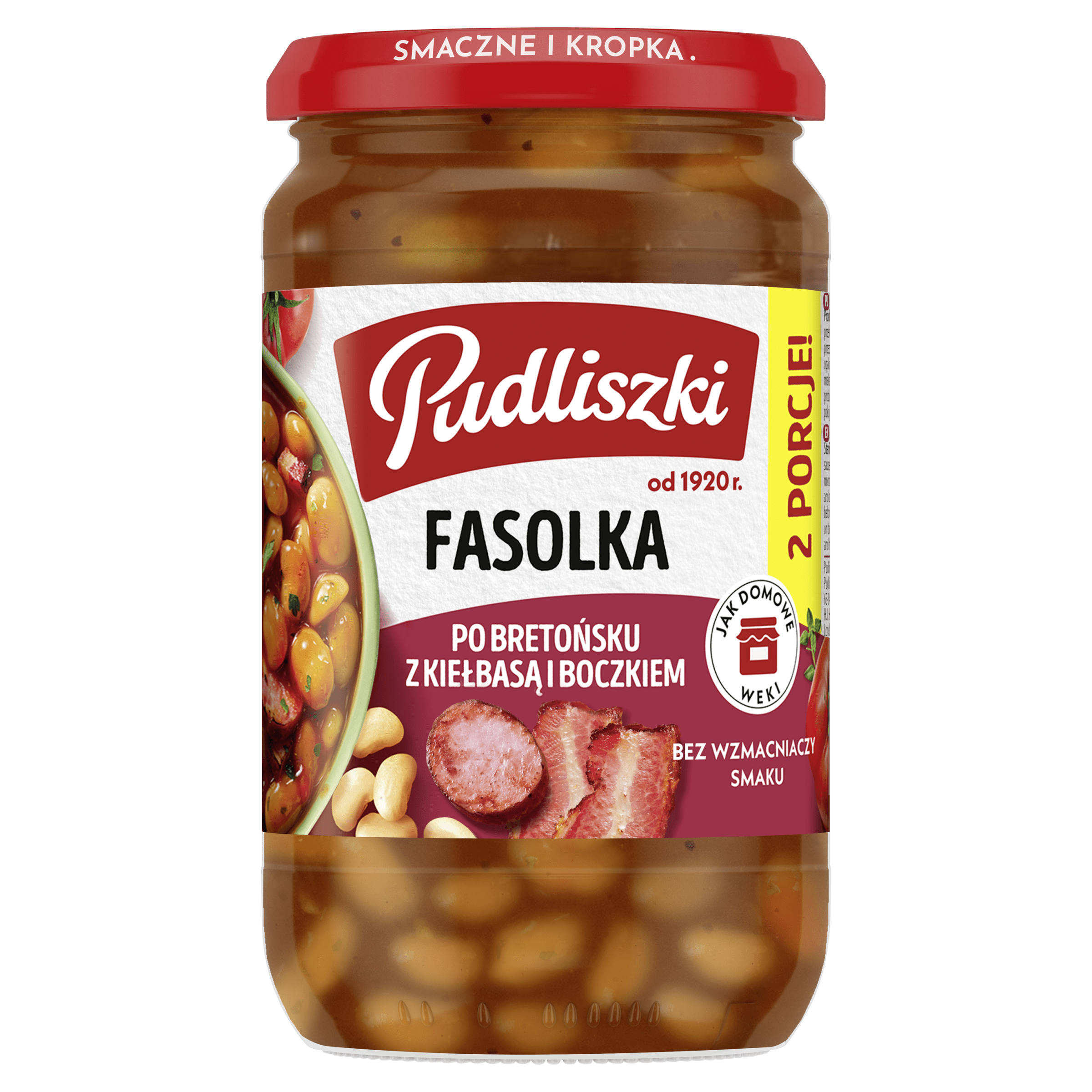 Fasolka po bretońsku z kiełbasą i boczkiem 610 g
