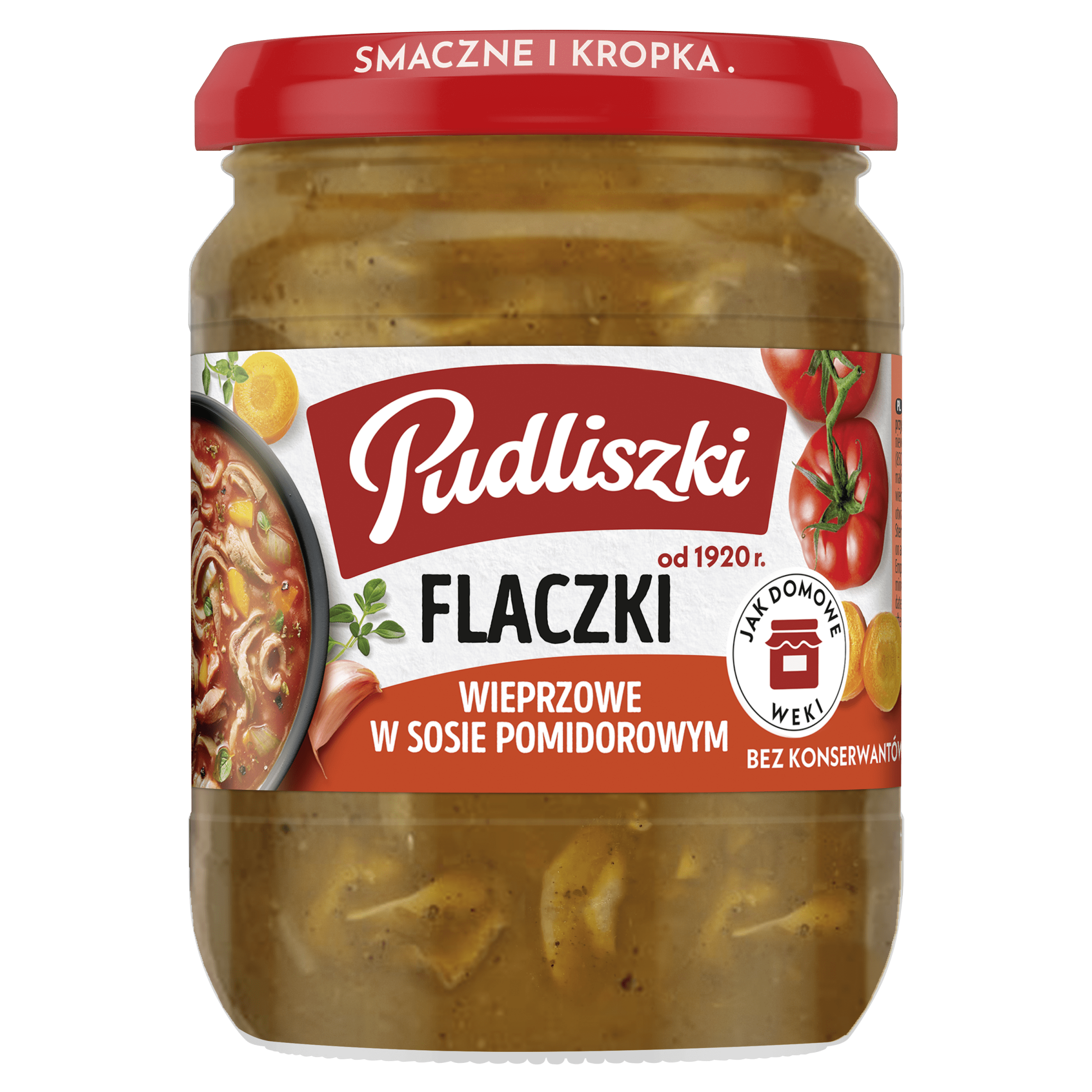 Flaczki wieprzowe w sosie pomidorowym 450 g