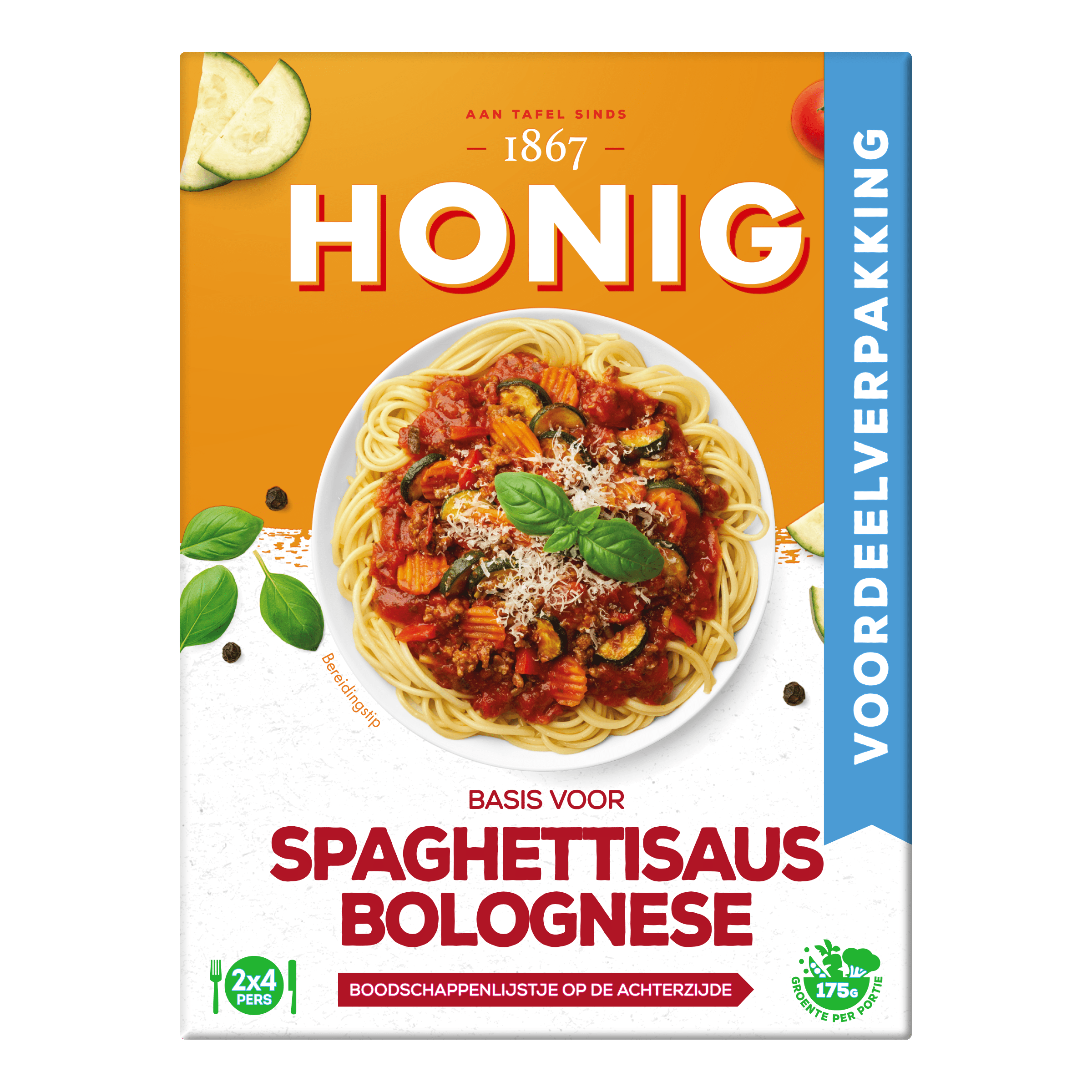Spaghettisaus Bolognese Voordeelverpakking 2 x 41 g Doos