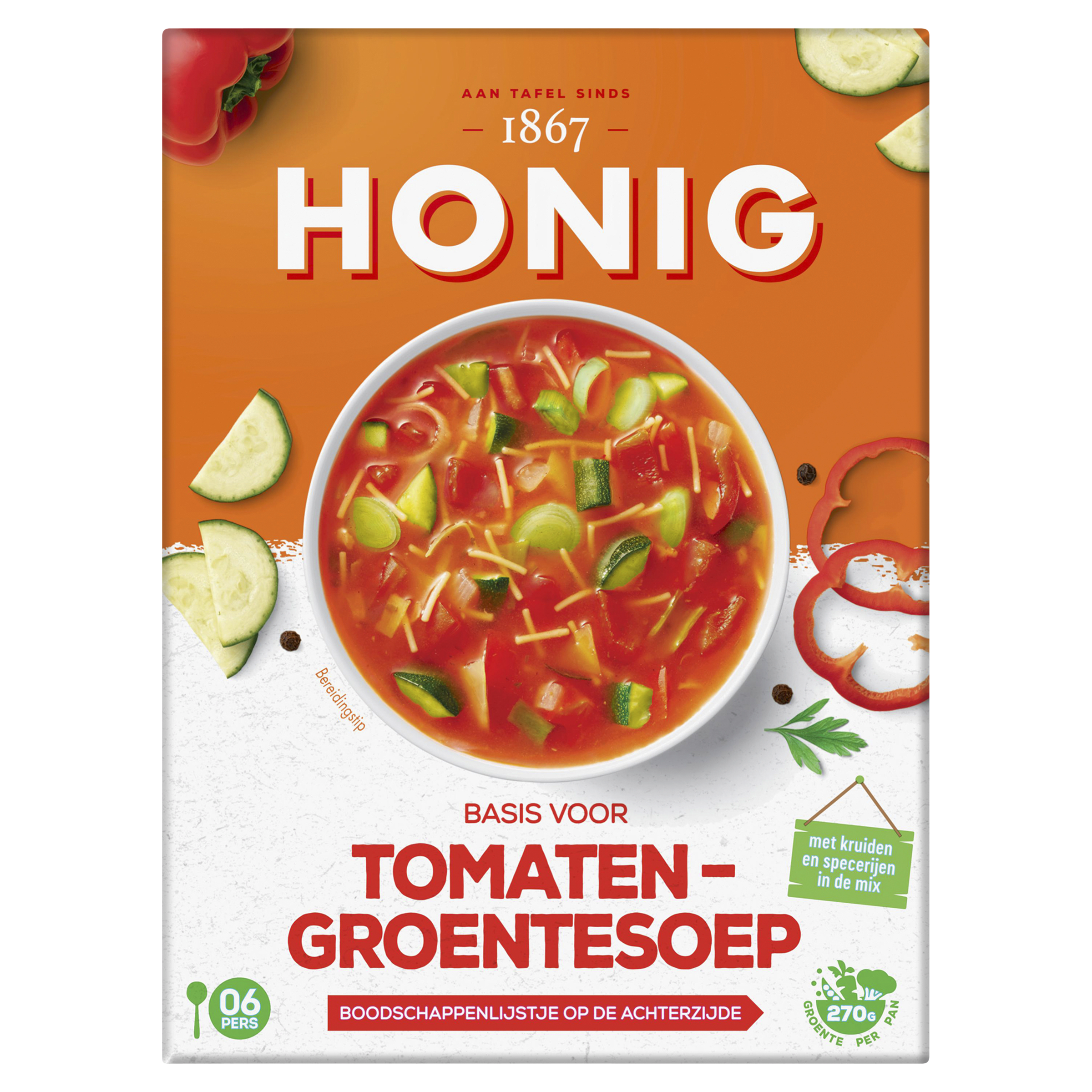 Tomaten-Groentesoep 79 g Doos