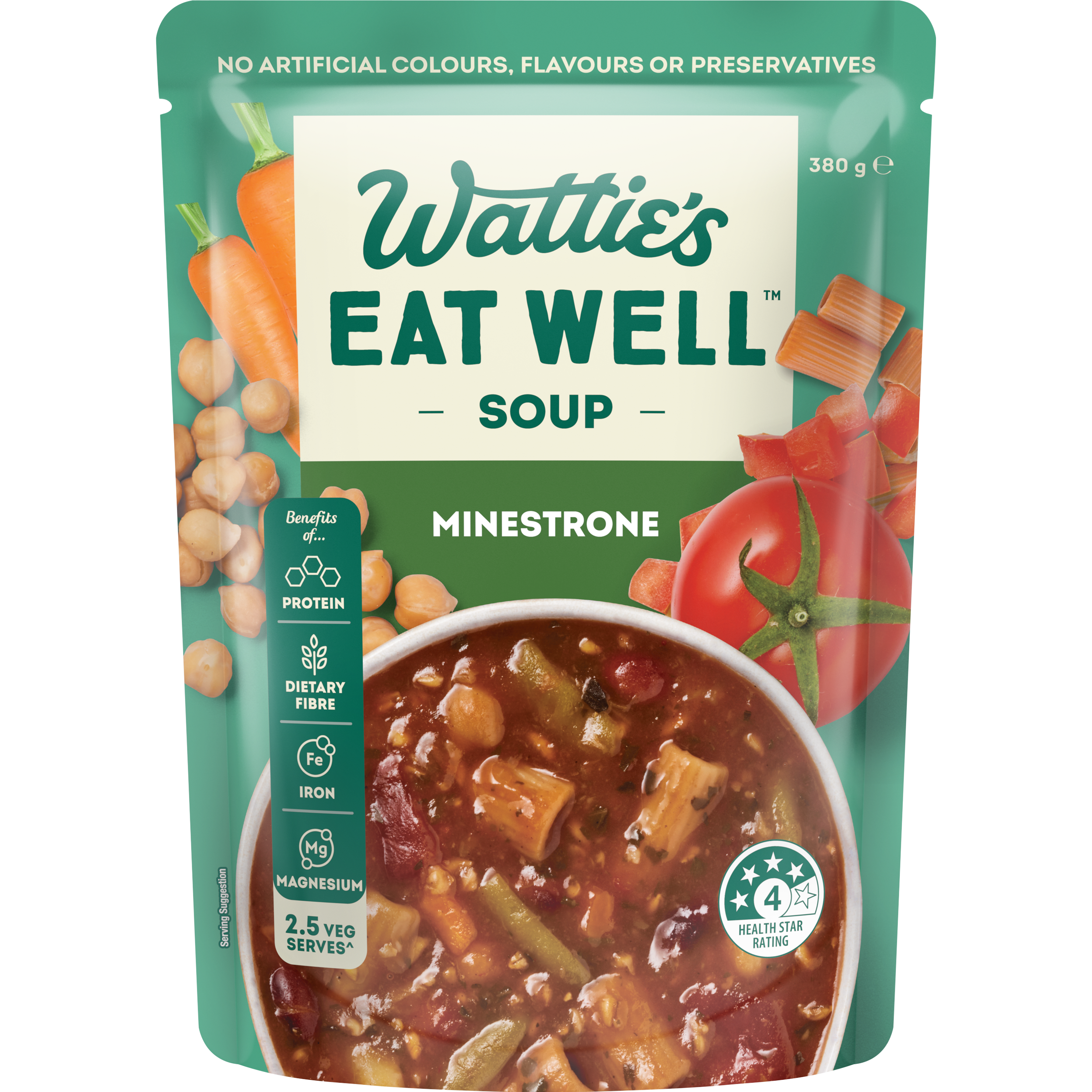 Wattie's Eat Well® Minestrone Soup 380g