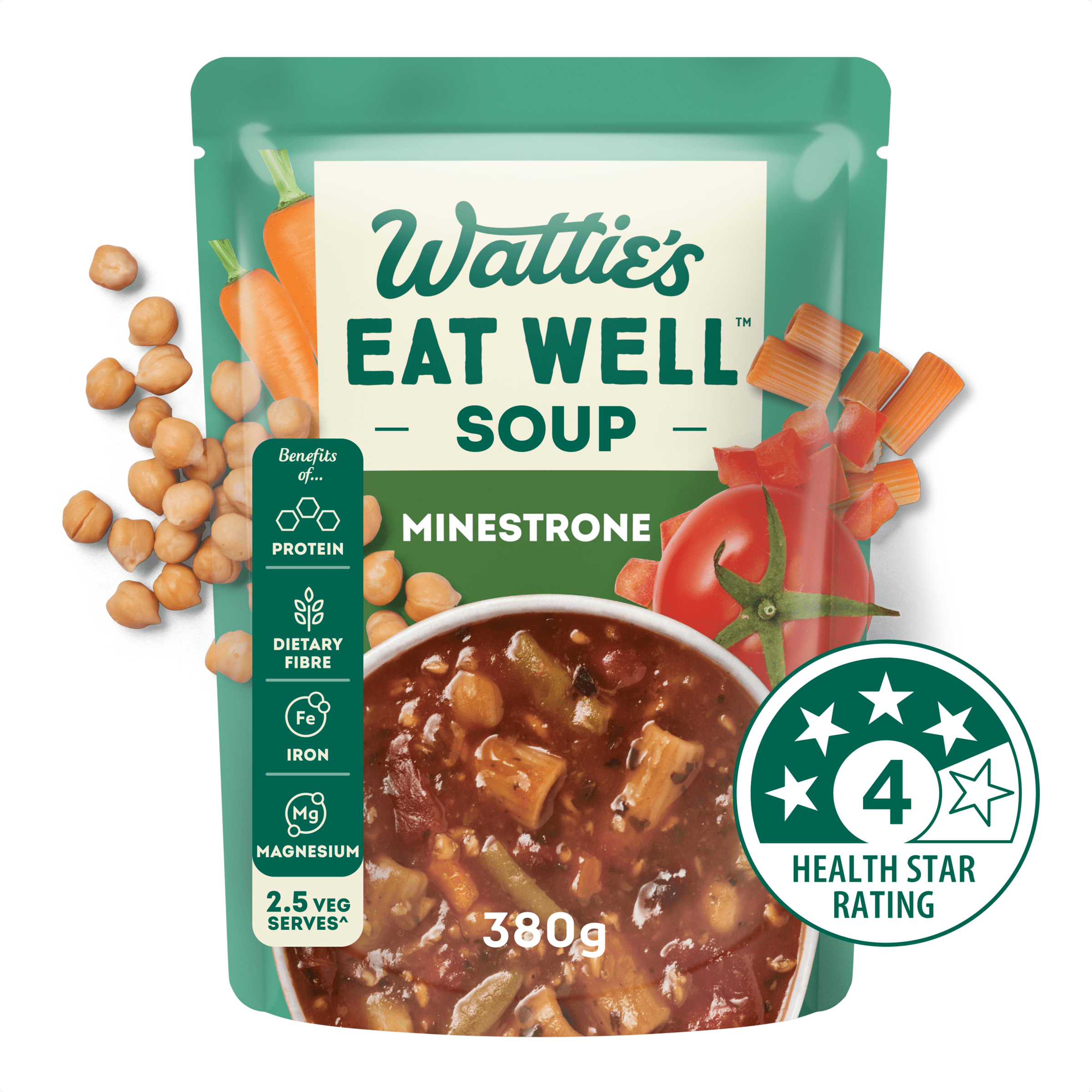 Wattie's Eat Well® Minestrone Soup 380g