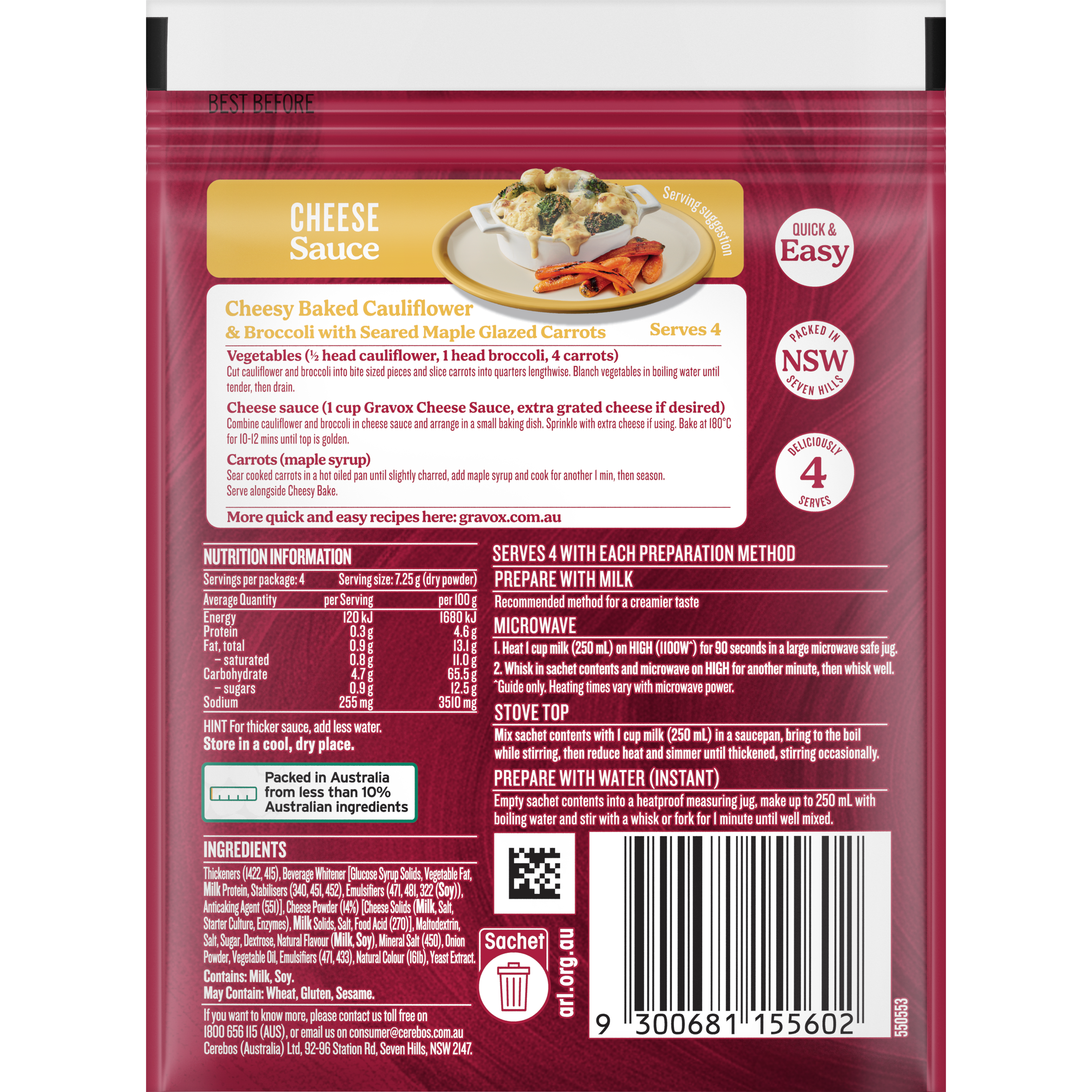Gravox® Cheese Sauce 29g