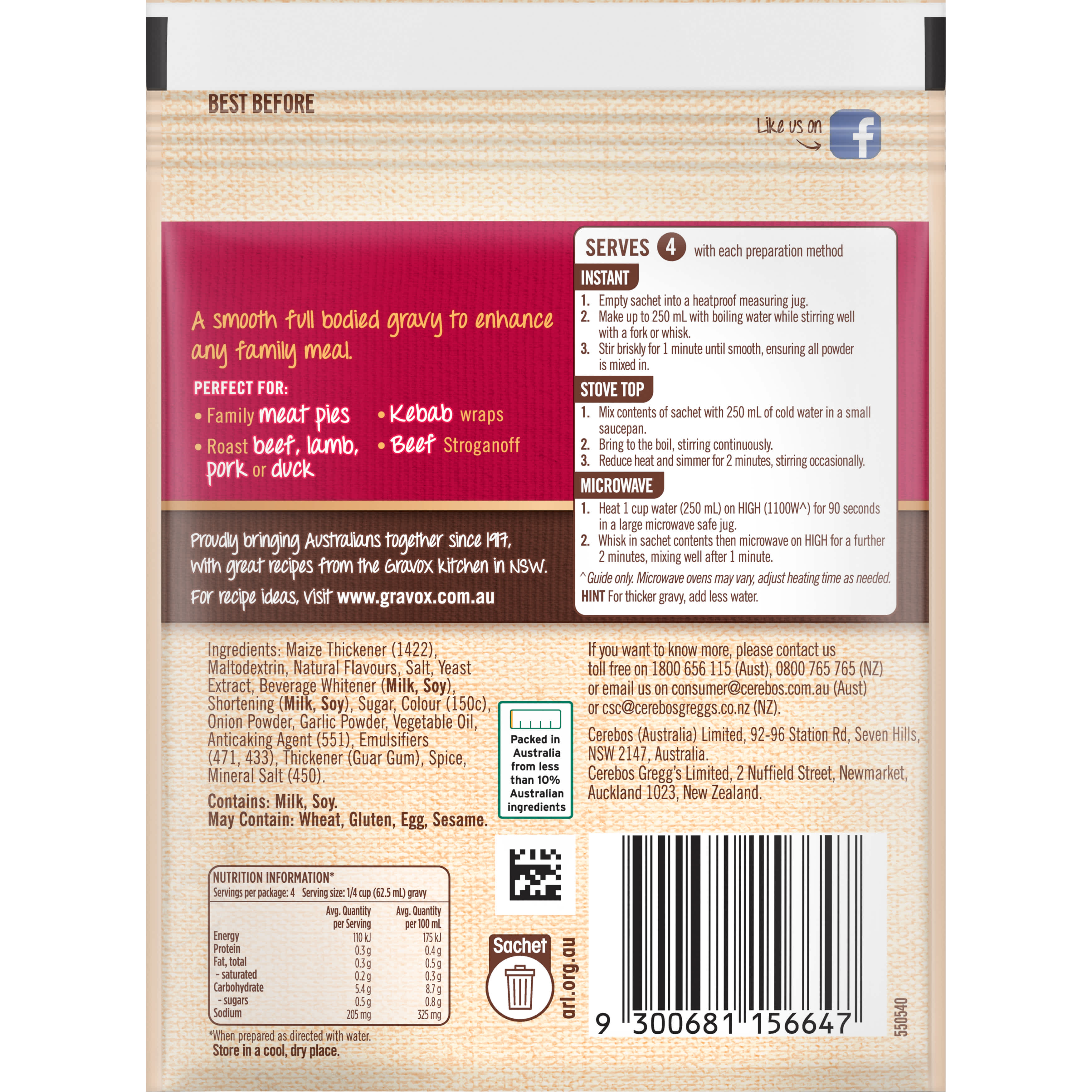 Gravox® Traditional Gravy 29g