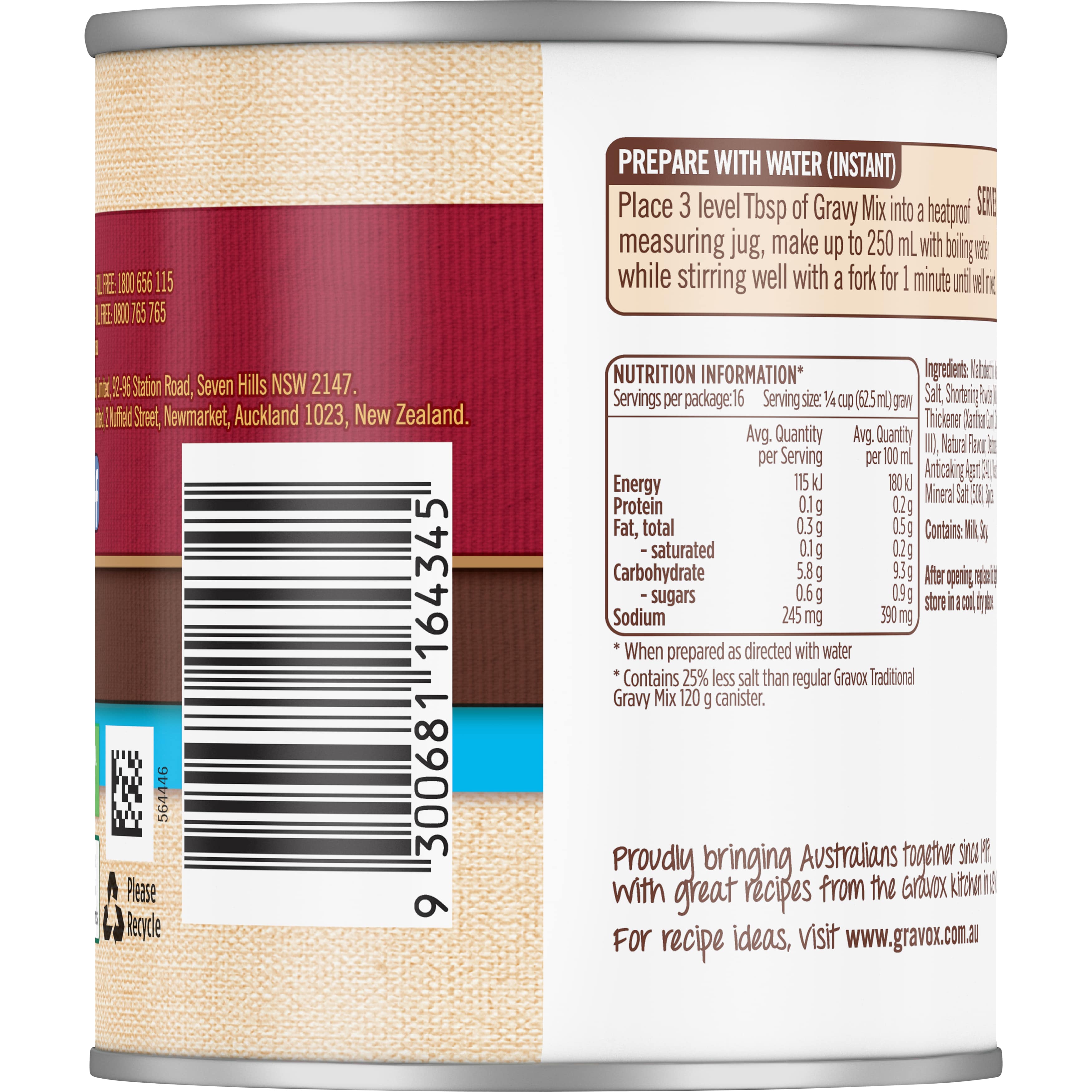 Gravox®  Traditional Salt Reduced* Gravy 120g