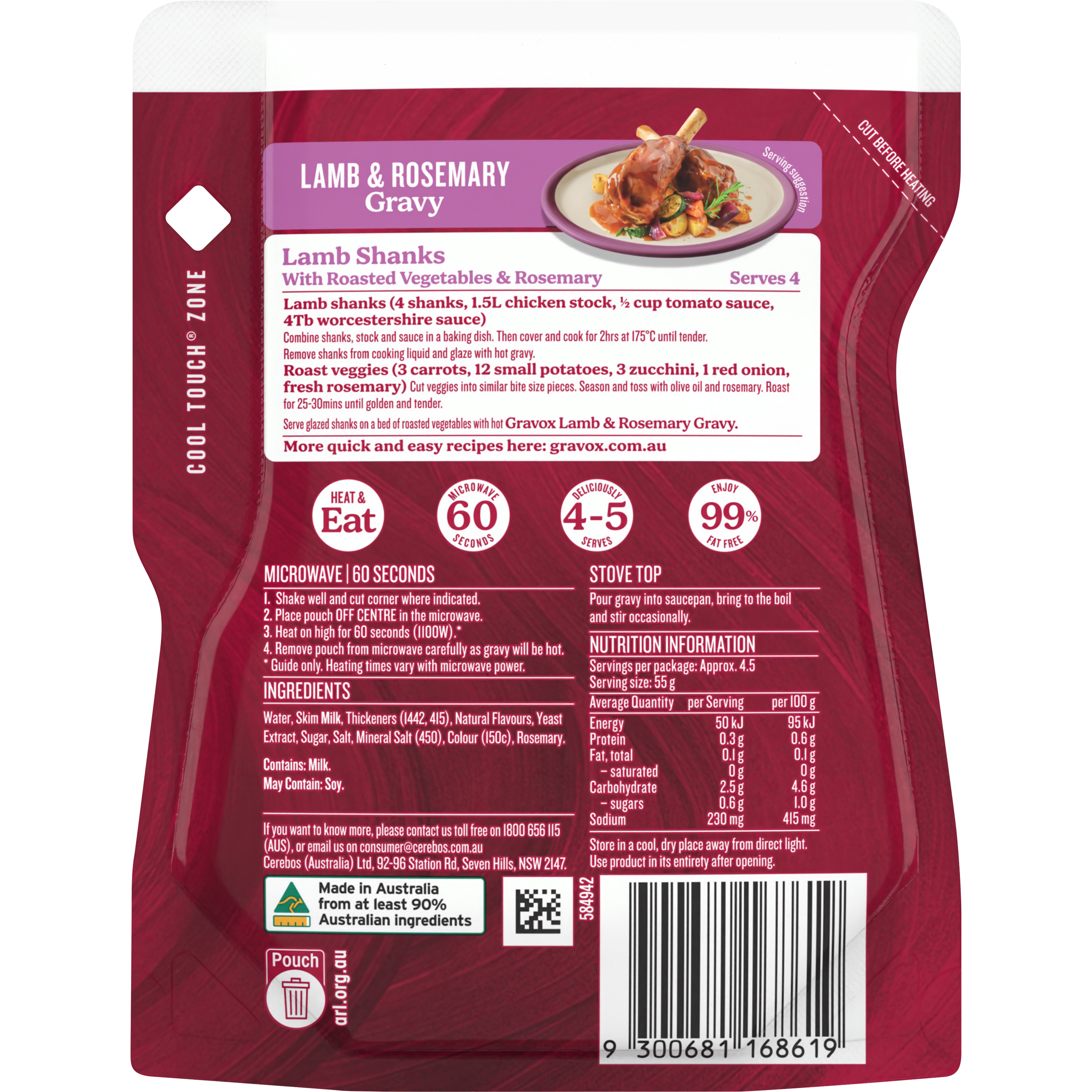 Gravox® Lamb and Rosemary Gravy 250g