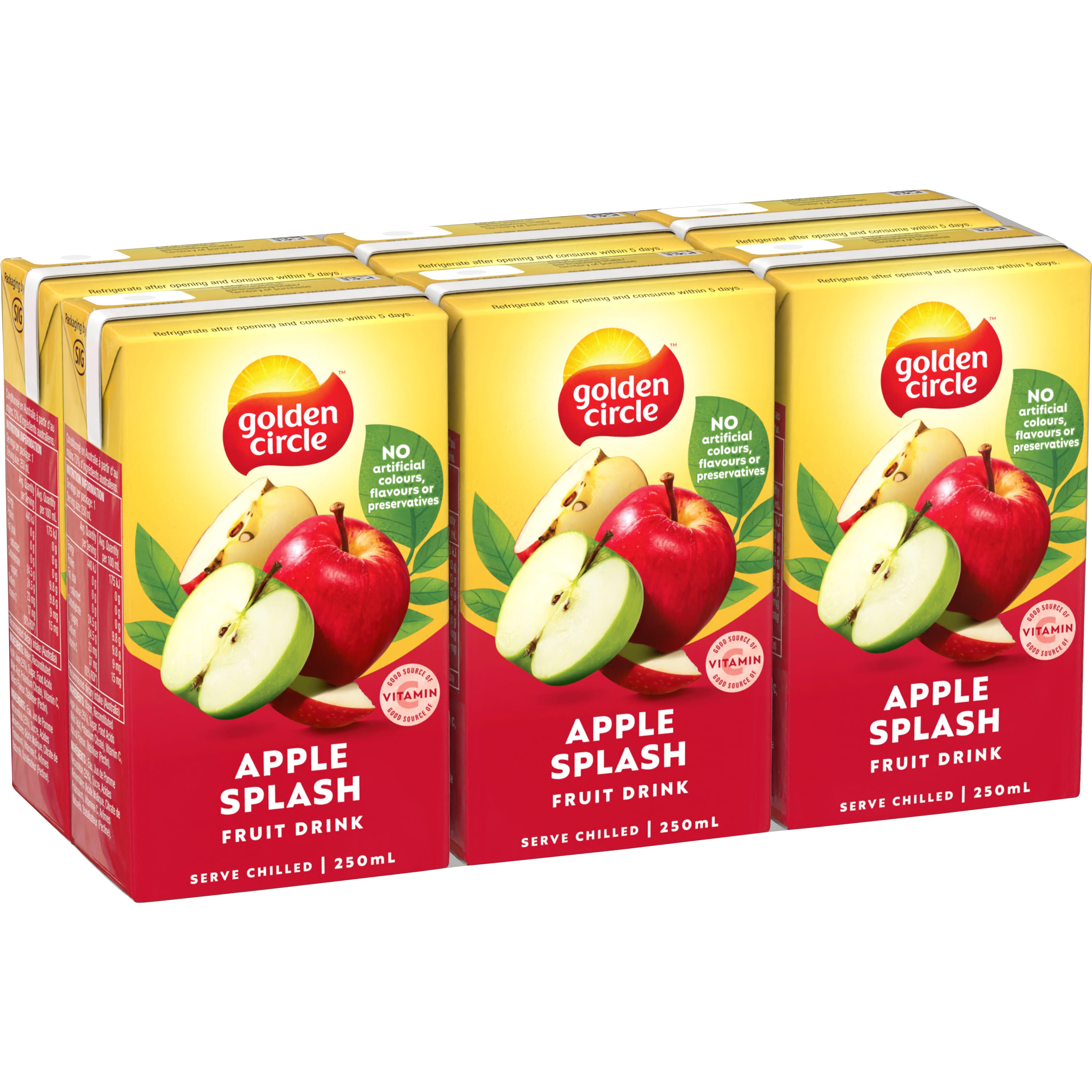 Golden Circle® Apple Splash Fruit Drink 6x250mL