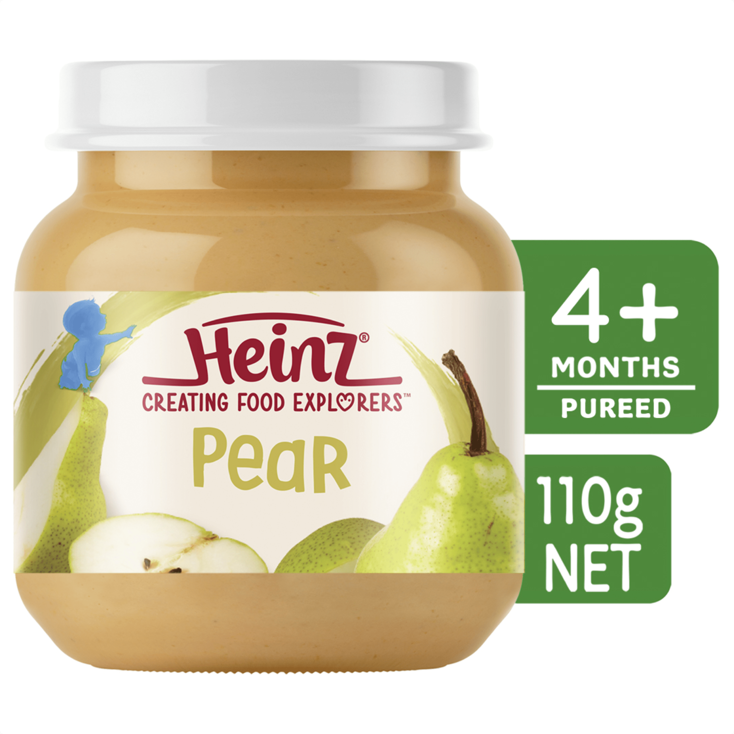 Heinz® Pear Baby Food Jar 4+ months 110g