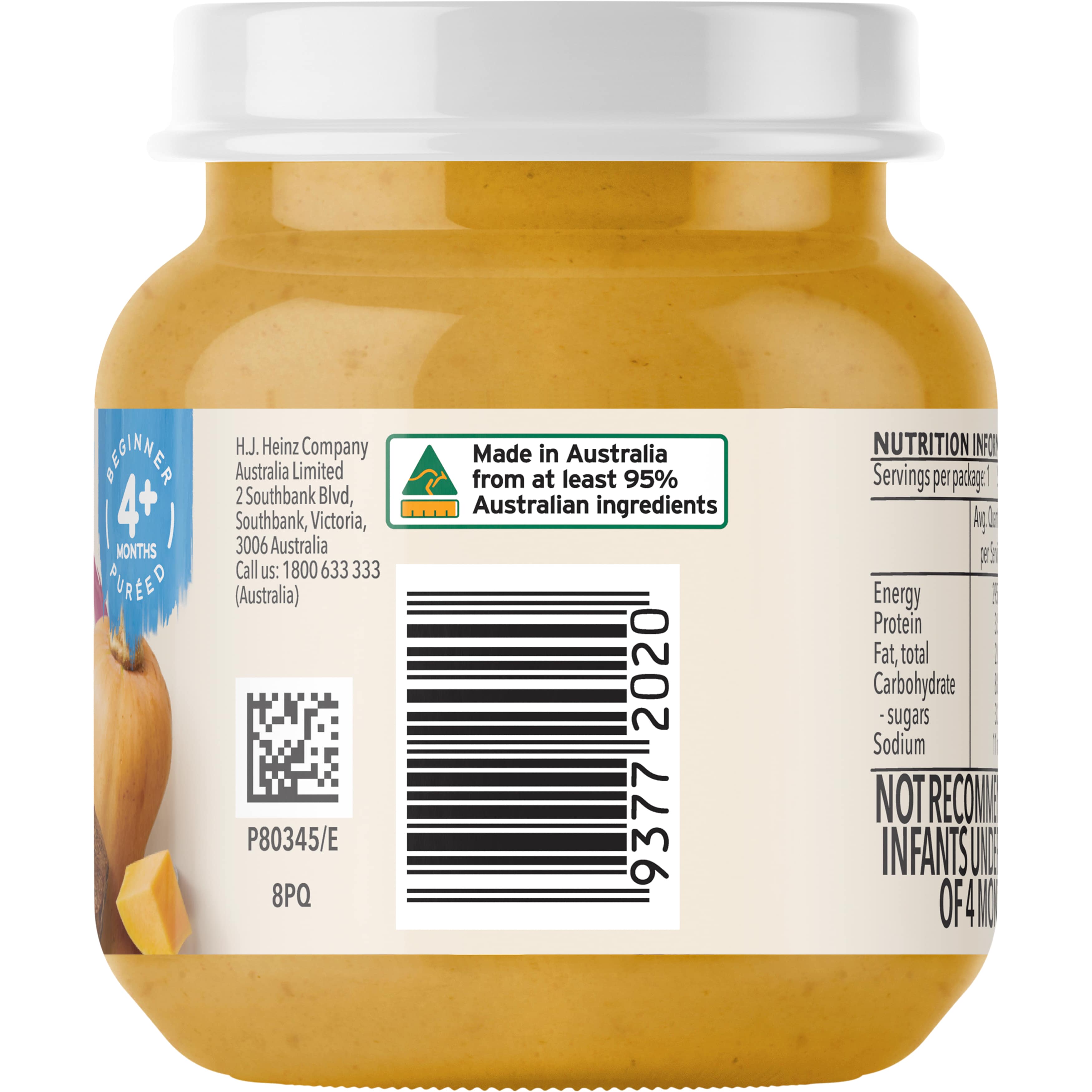 Heinz® Pumpkin & Potato + Beef Baby 4+ months 110g