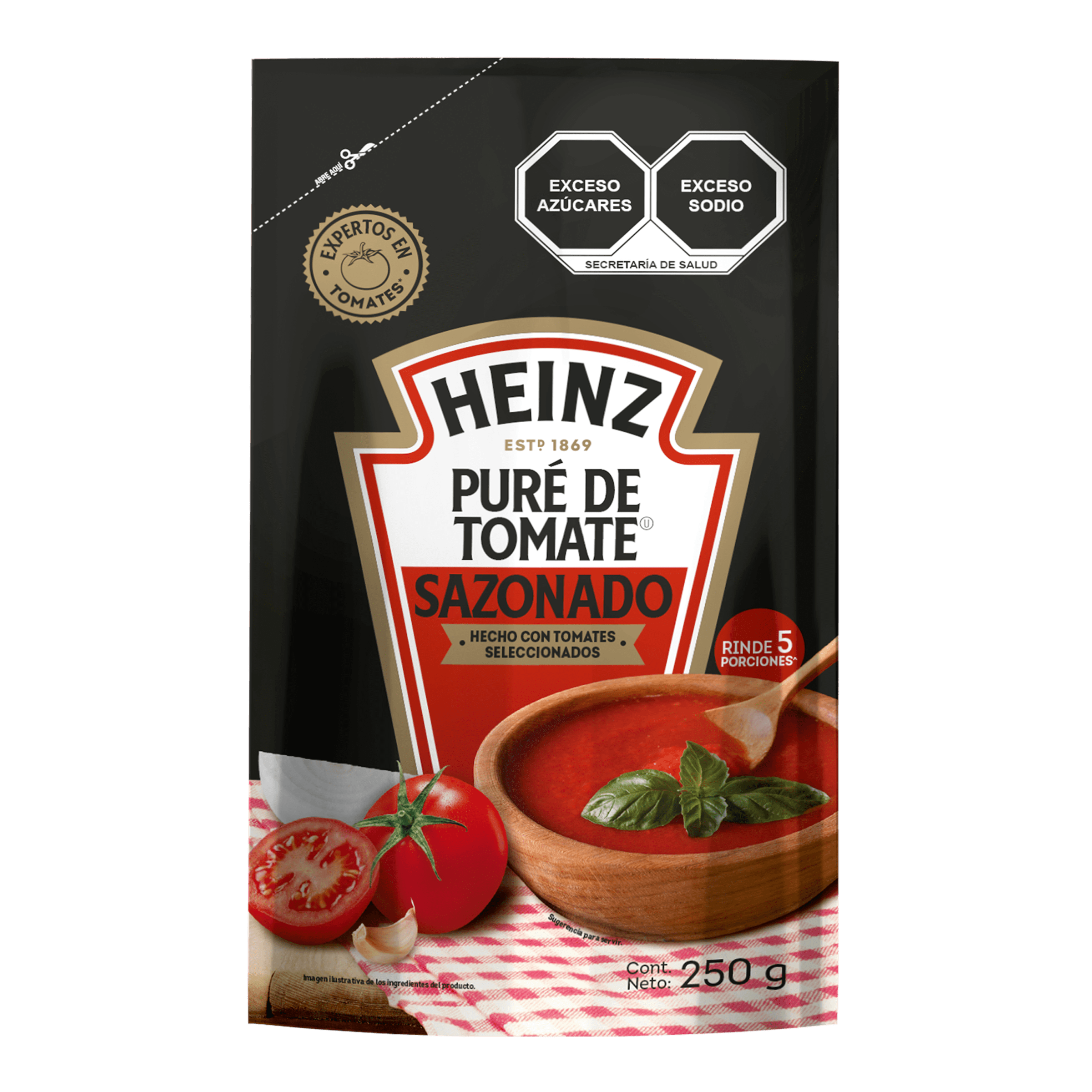 250G PURE DE TOMATE CONDIMENTADO DP 24CT